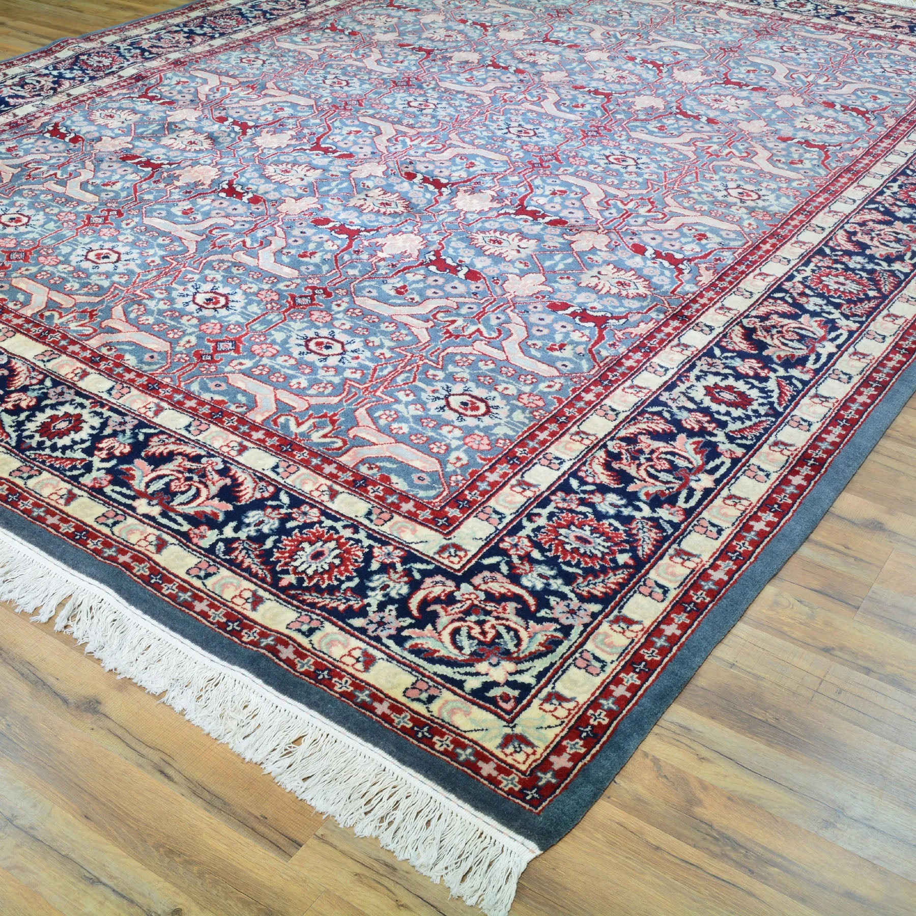 Hand-Knotted Oriental Traditional Design Handmade Wool Rug (Size 9.0 X 12.4) Cwral-8817