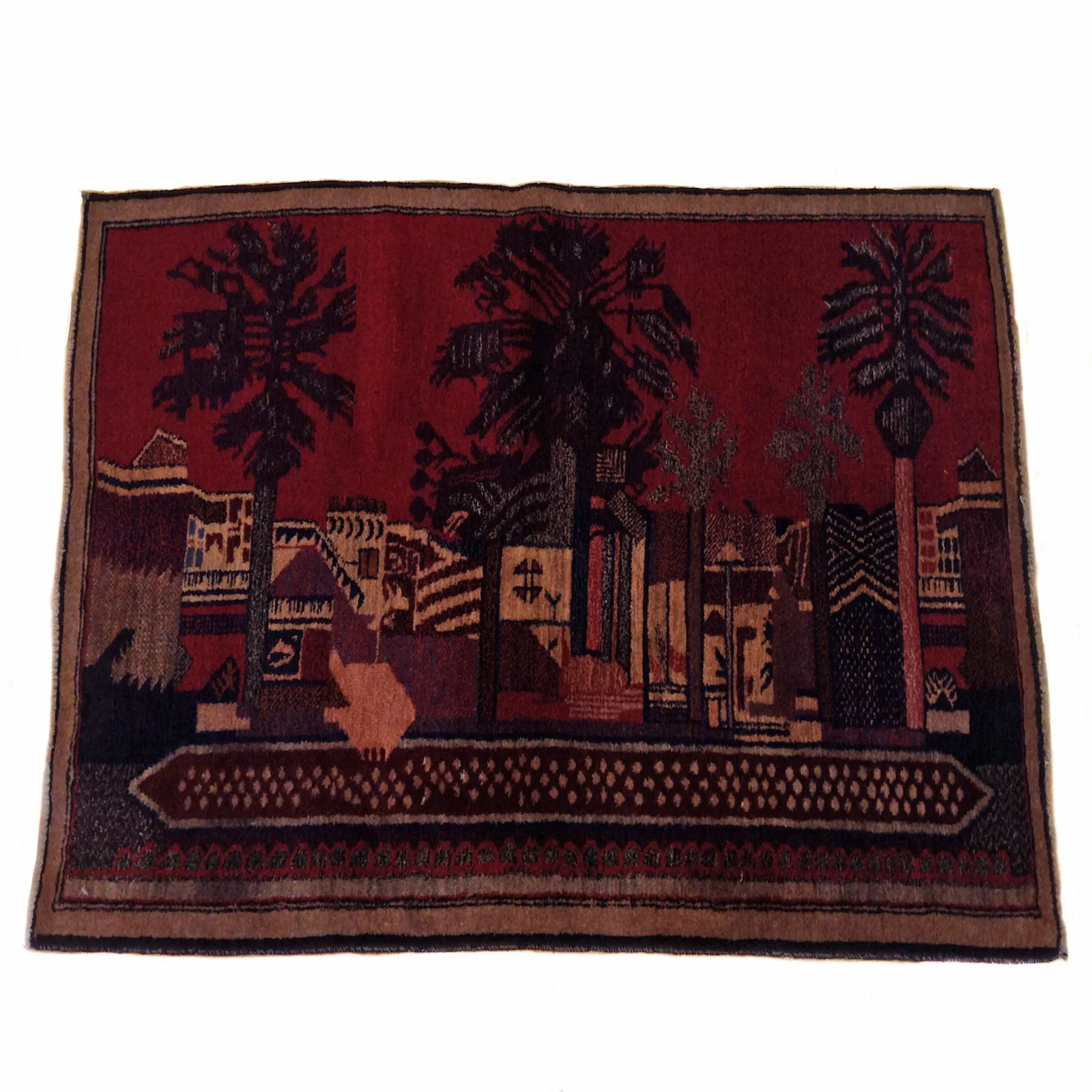 Hand-Knotted Oriental Tribal Balochi Handmade 100% Wool Rug (Size 2.8 X 4.3) Cwral-2517