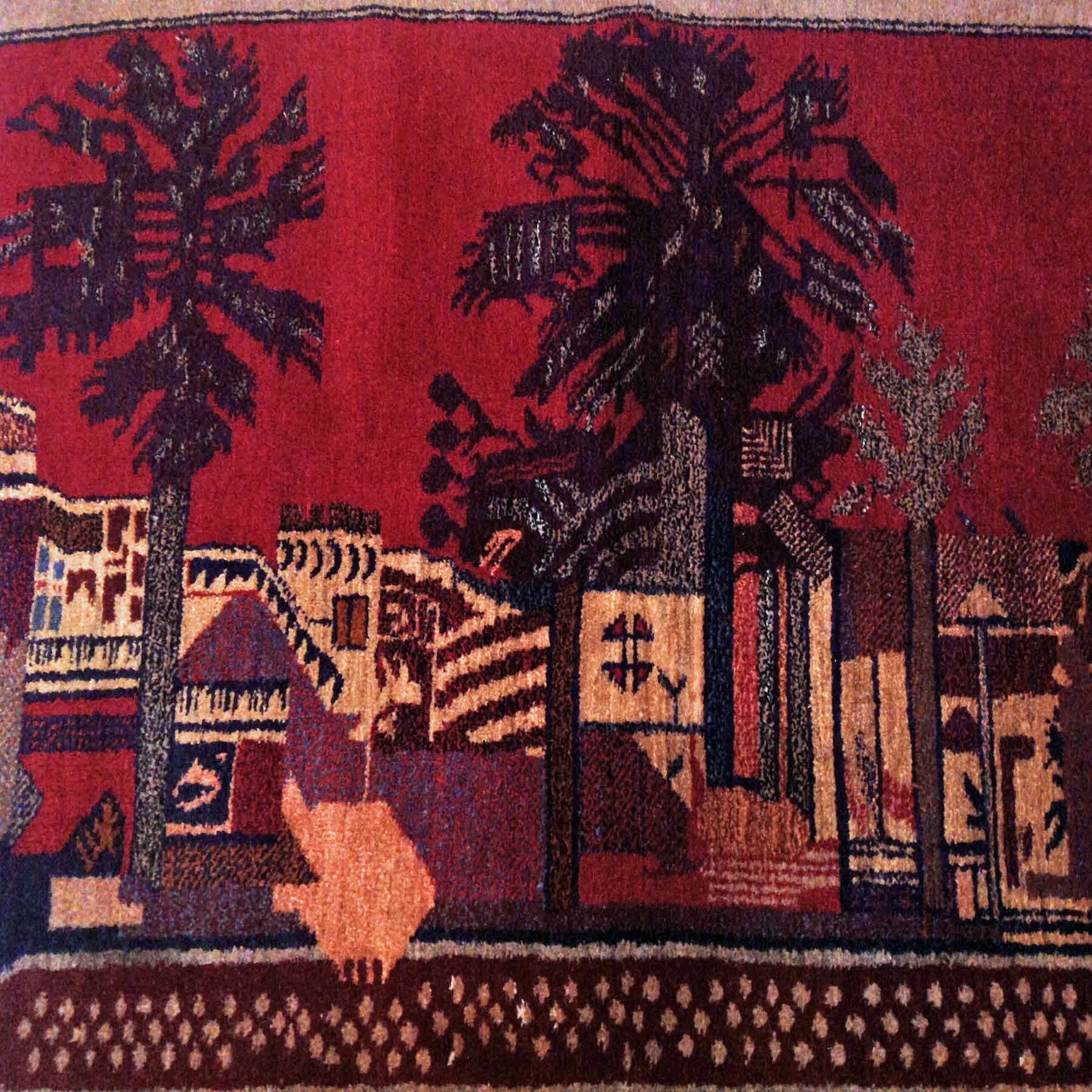 Hand-Knotted Oriental Tribal Balochi Handmade 100% Wool Rug (Size 2.8 X 4.3) Cwral-2517