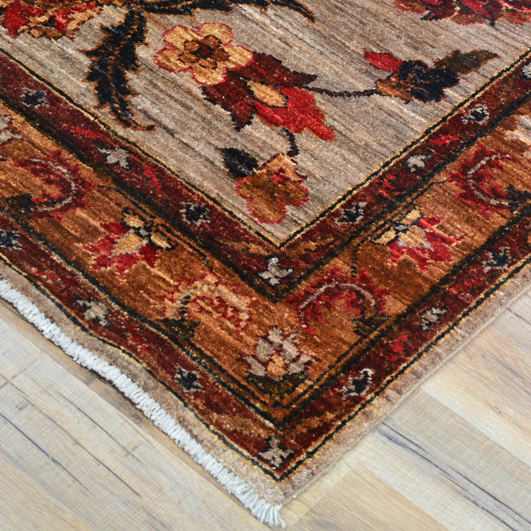 Hand-Knotted Oriental Tribal Chobi Oushak Design 100% Wool Rug (Size 3.0 X 8.8) Cwral-10476
