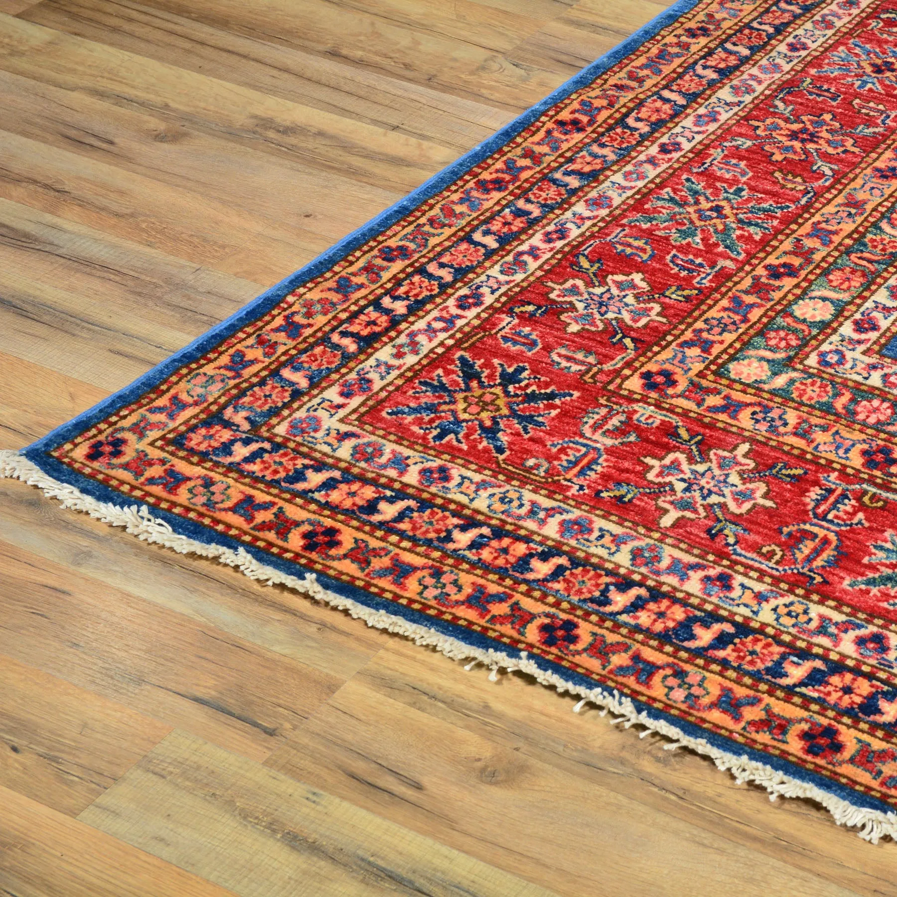 Hand-Knotted Oriental Tribal Kazak Design Handmade Wool Rug (Size 8.10 X 12.3) Cwral-8172