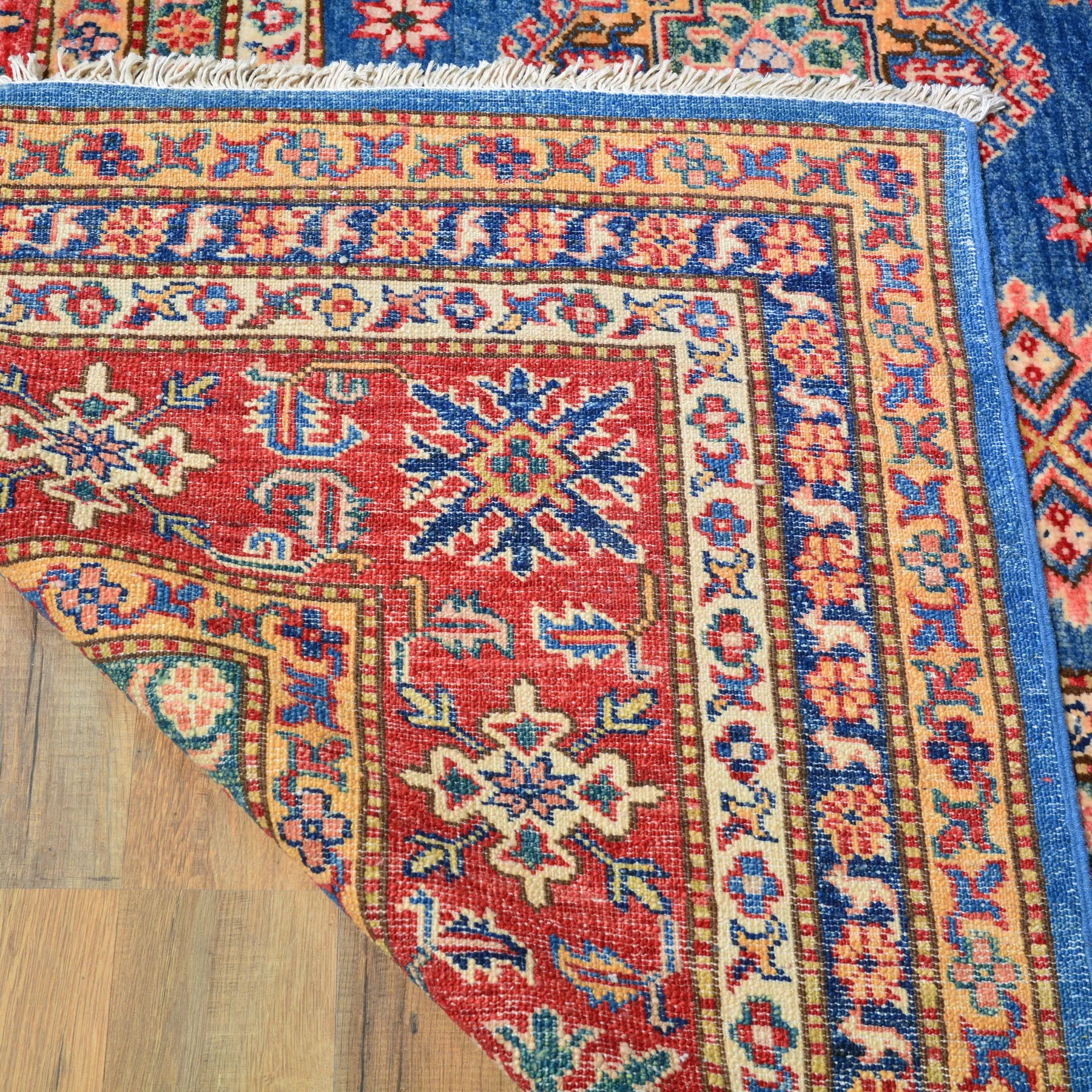 Hand-Knotted Oriental Tribal Kazak Design Handmade Wool Rug (Size 8.10 X 12.3) Cwral-8172