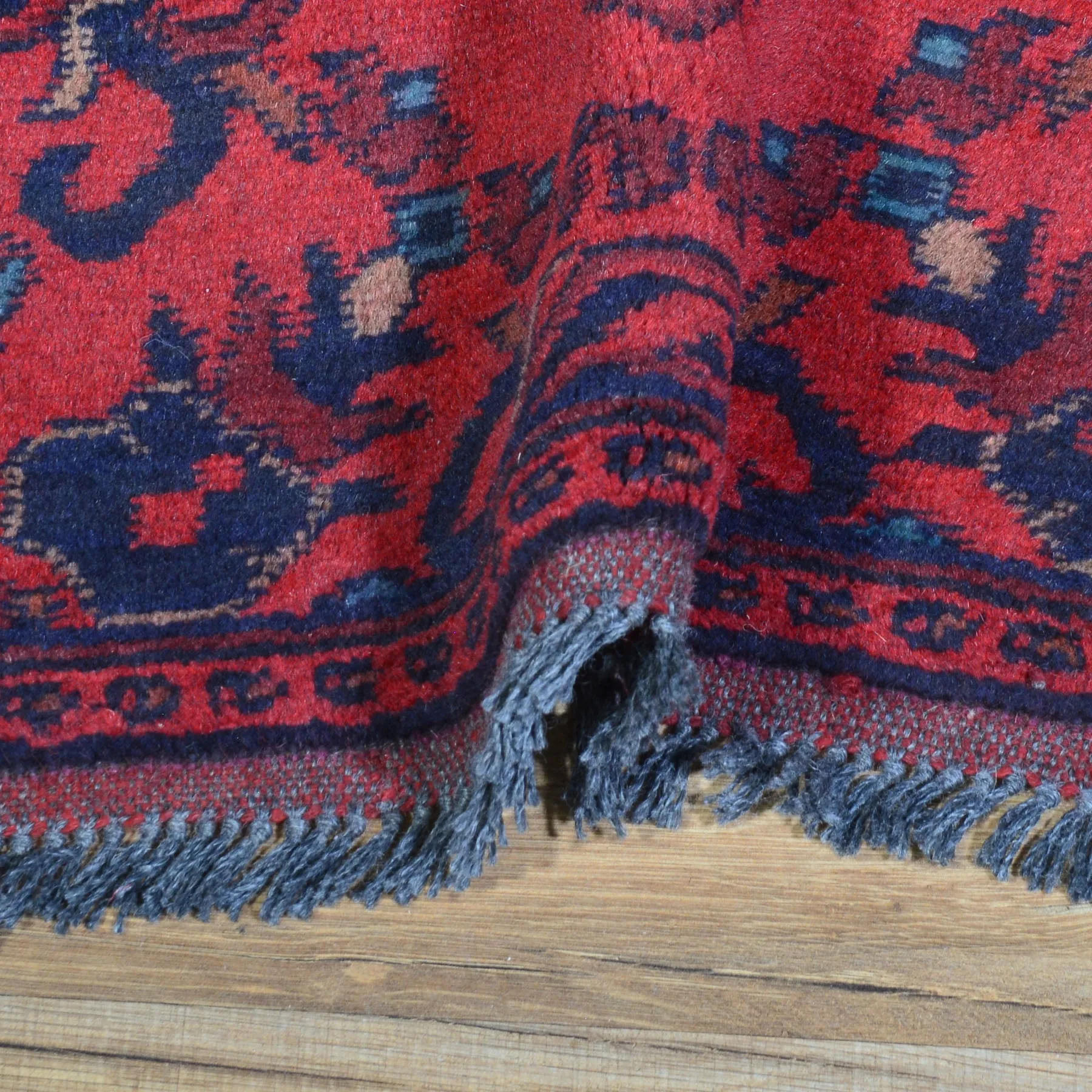 Hand-Knotted Oriental Turkoman Tribal Design Handmade Wool Rug (Size 1.9 X 3.6) Cwral-7971