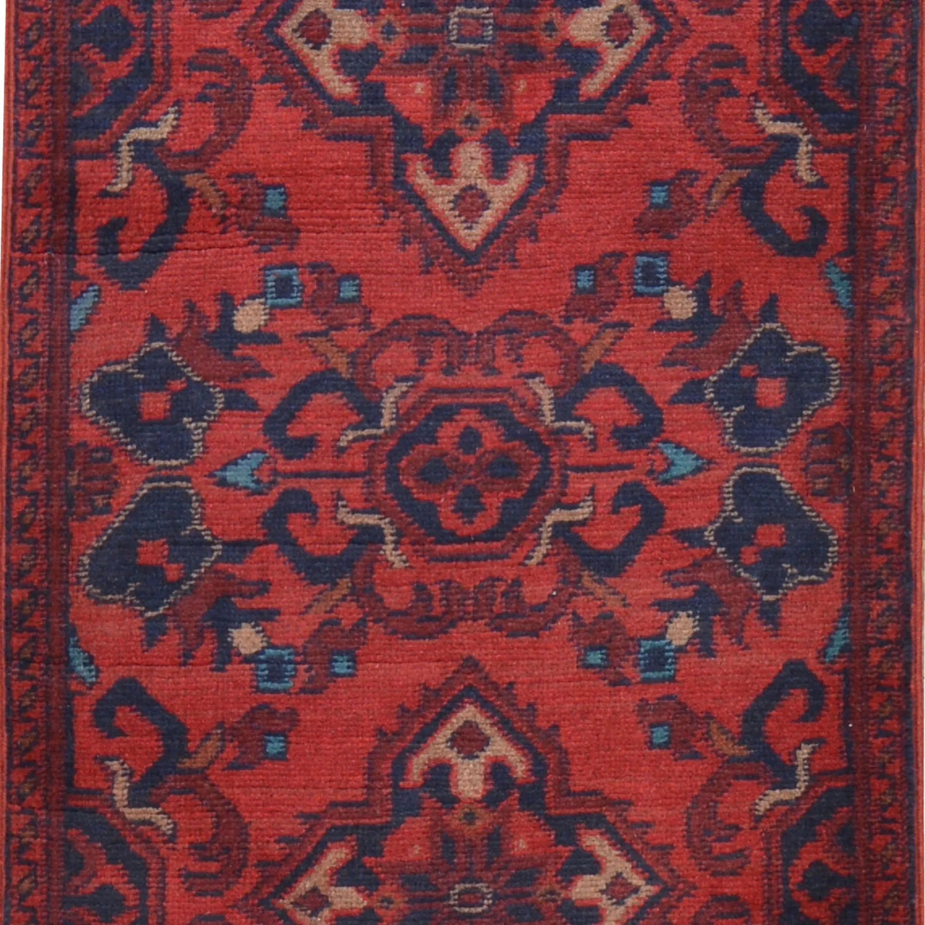 Hand-Knotted Oriental Turkoman Tribal Design Handmade Wool Rug (Size 1.9 X 3.6) Cwral-7971