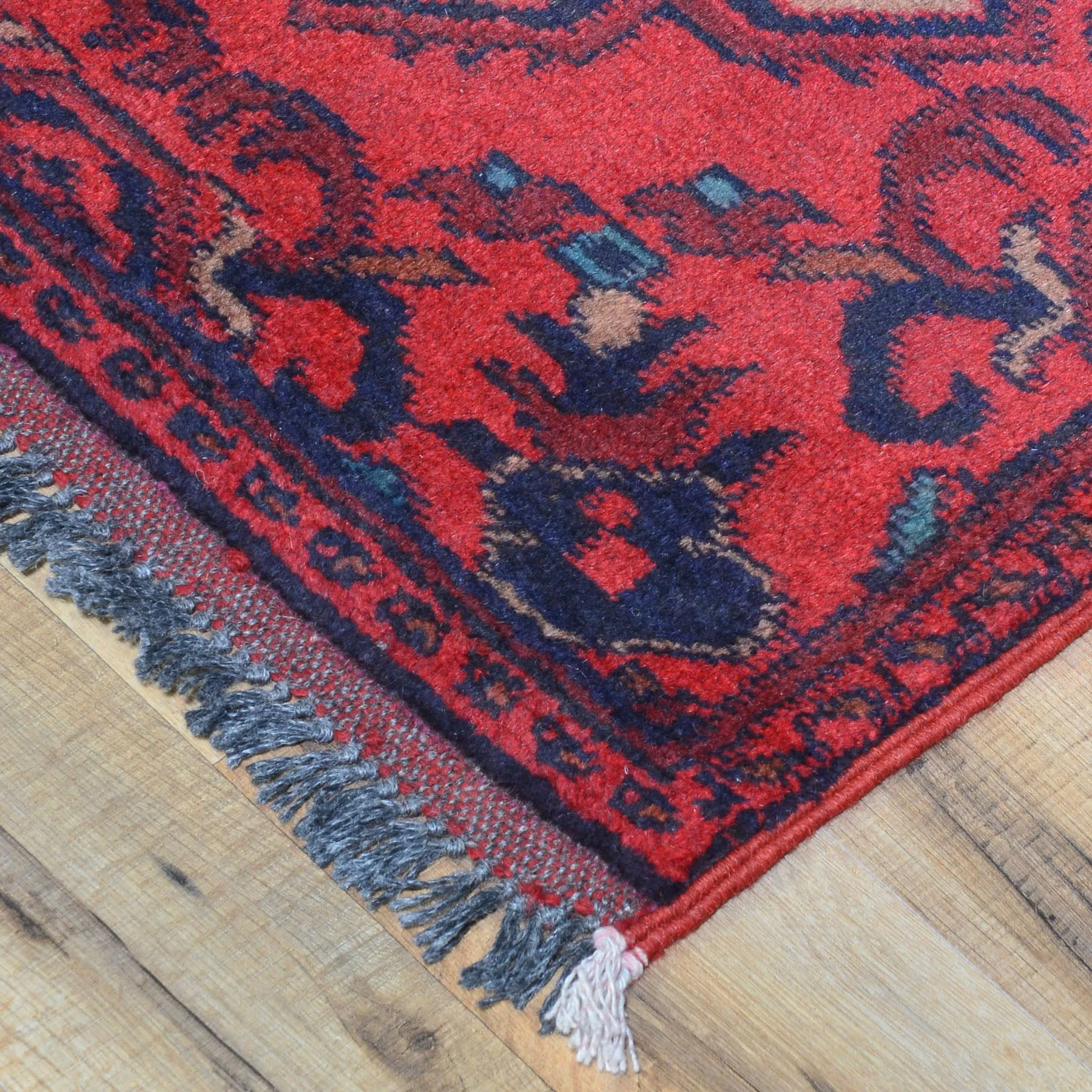 Hand-Knotted Oriental Turkoman Tribal Design Handmade Wool Rug (Size 1.9 X 3.6) Cwral-7971