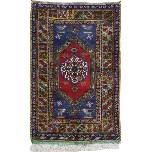 Hand-Knotted Oriental Vintage Turkish Bursa Handmade Wool Rug (Size 3.7 X 5.5) Cwral-9759