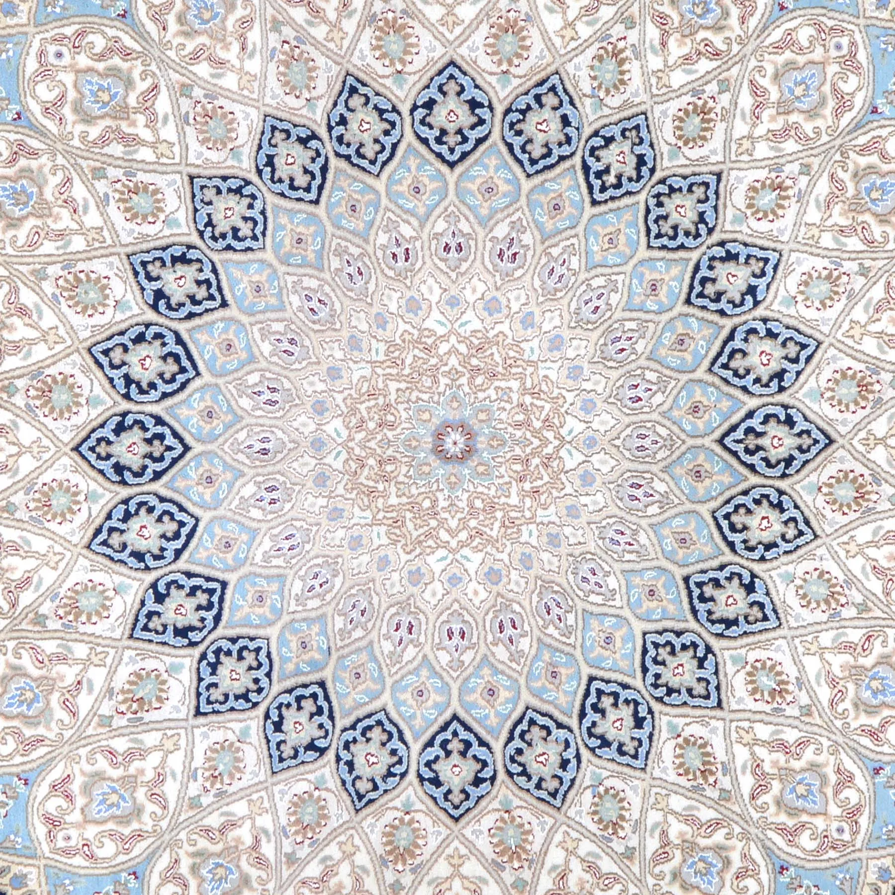 Hand-Knotted Oriental Wool Silk Gumbad Design Handmade Rug (Size 9.0 X 12.1) Brral-5640