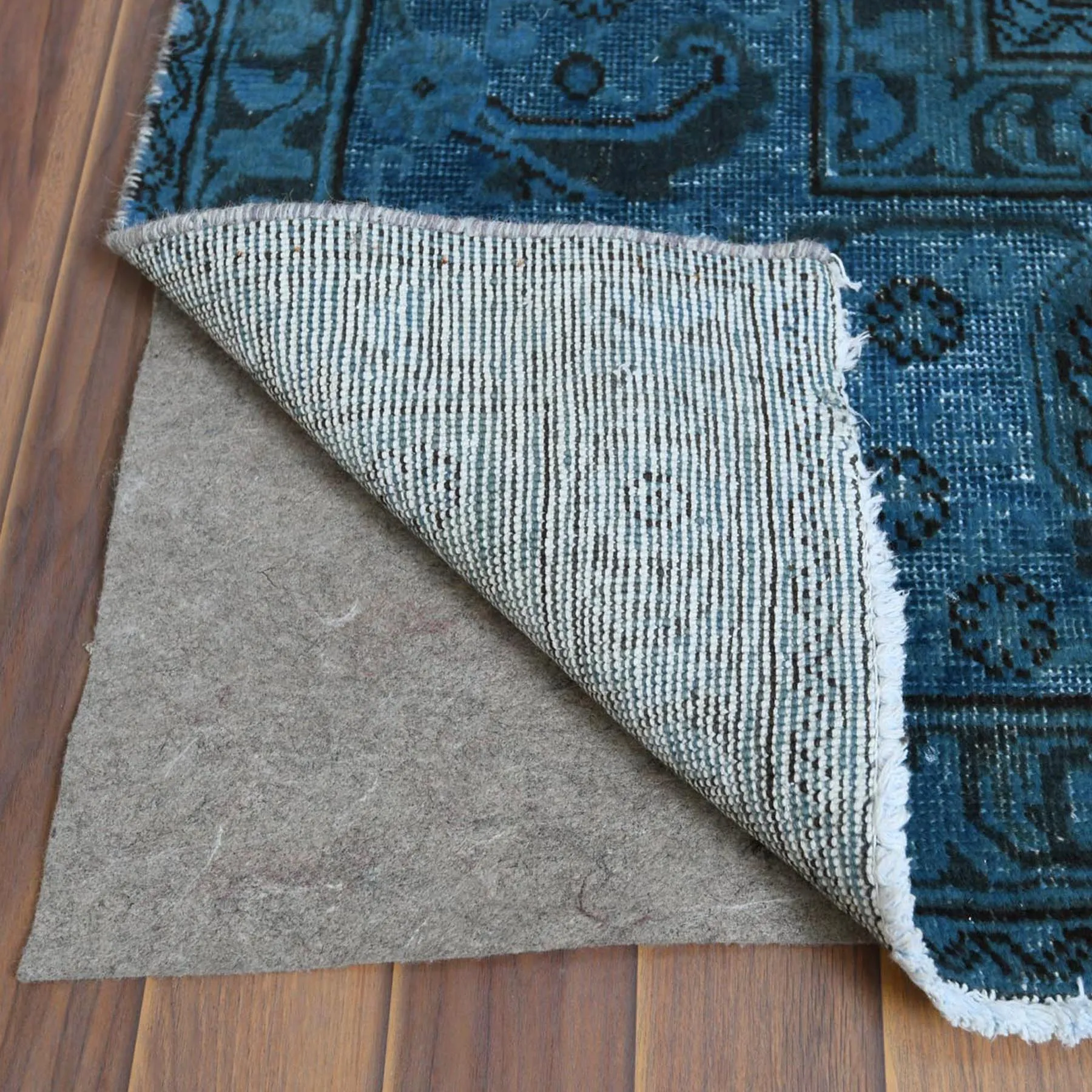 Hand-Knotted Over-dyed Handmade Modern Design Wool Rug (Size 9.8 X 12.1) Cwral-8553