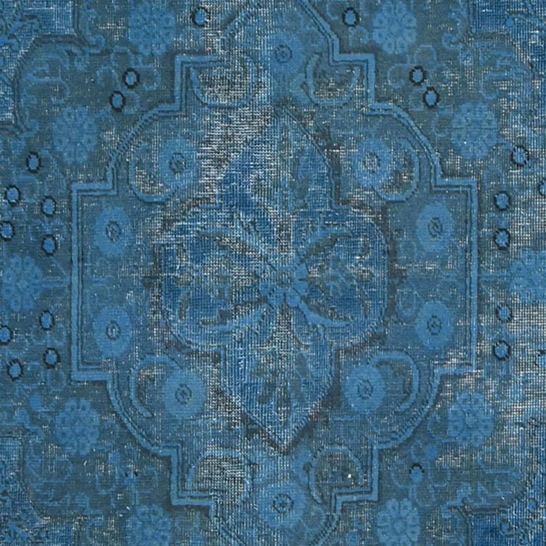 Hand-Knotted Over-dyed Handmade Modern Design Wool Rug (Size 9.8 X 12.1) Cwral-8553