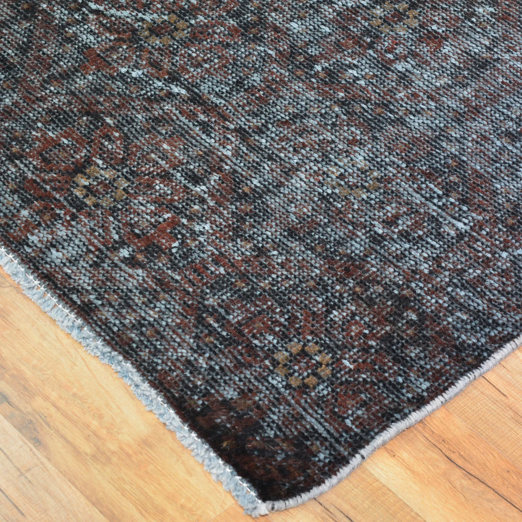 Hand-Knotted Overdyed Persian Traditional Handmade Wool Rug (Size 3.1 X 3.8) Cwrsf-42