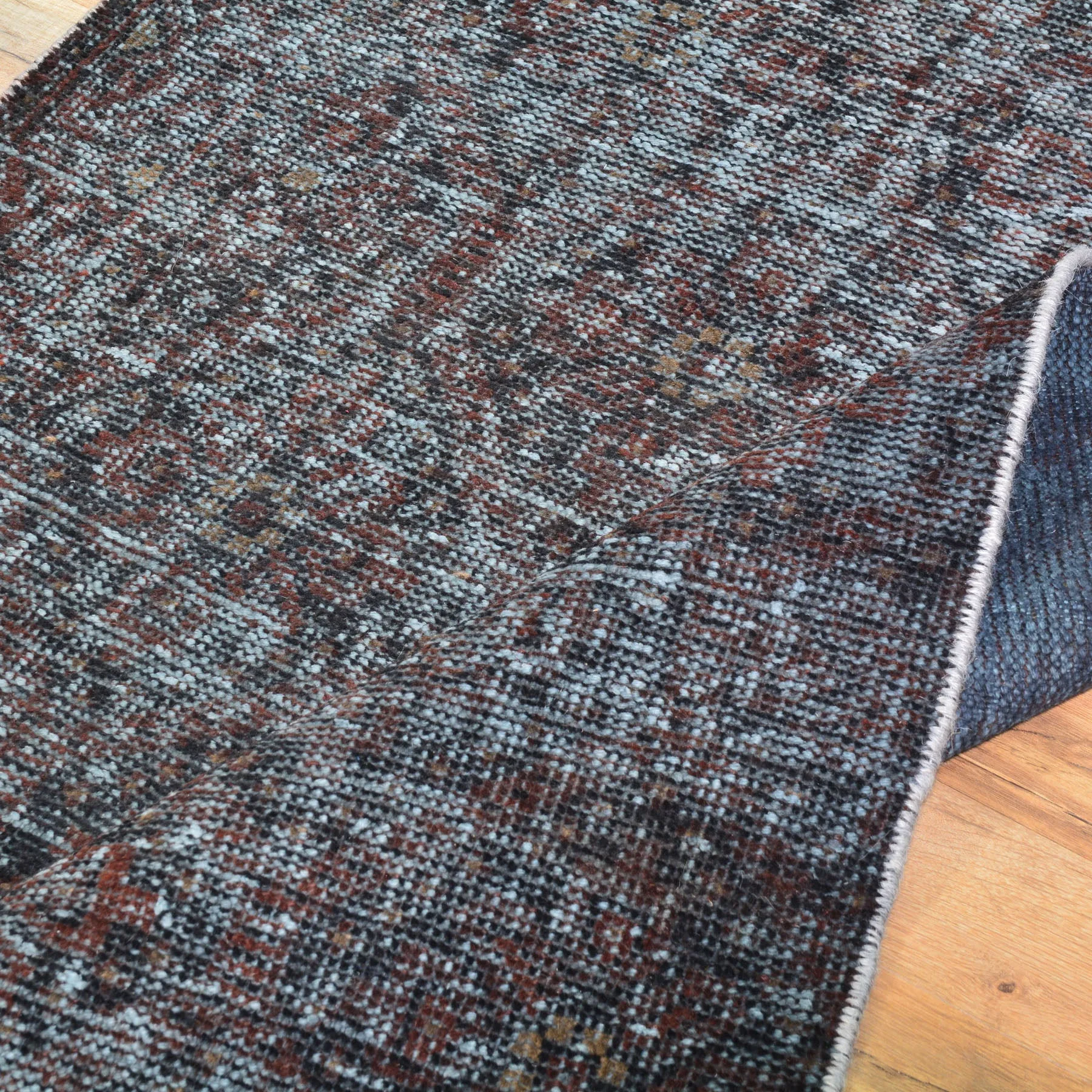 Hand-Knotted Overdyed Persian Traditional Handmade Wool Rug (Size 3.1 X 3.8) Cwrsf-42
