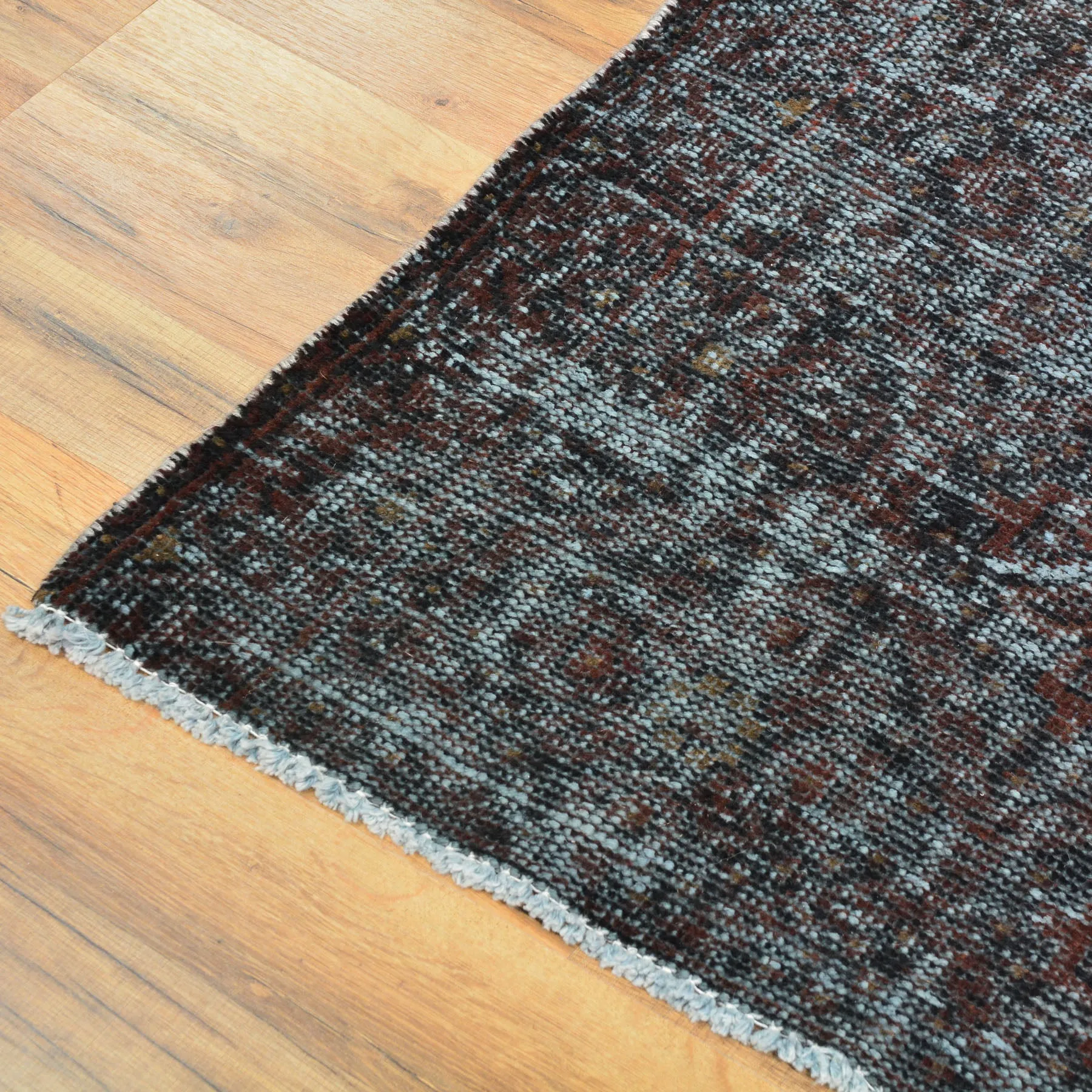 Hand-Knotted Overdyed Persian Traditional Handmade Wool Rug (Size 3.1 X 3.8) Cwrsf-42