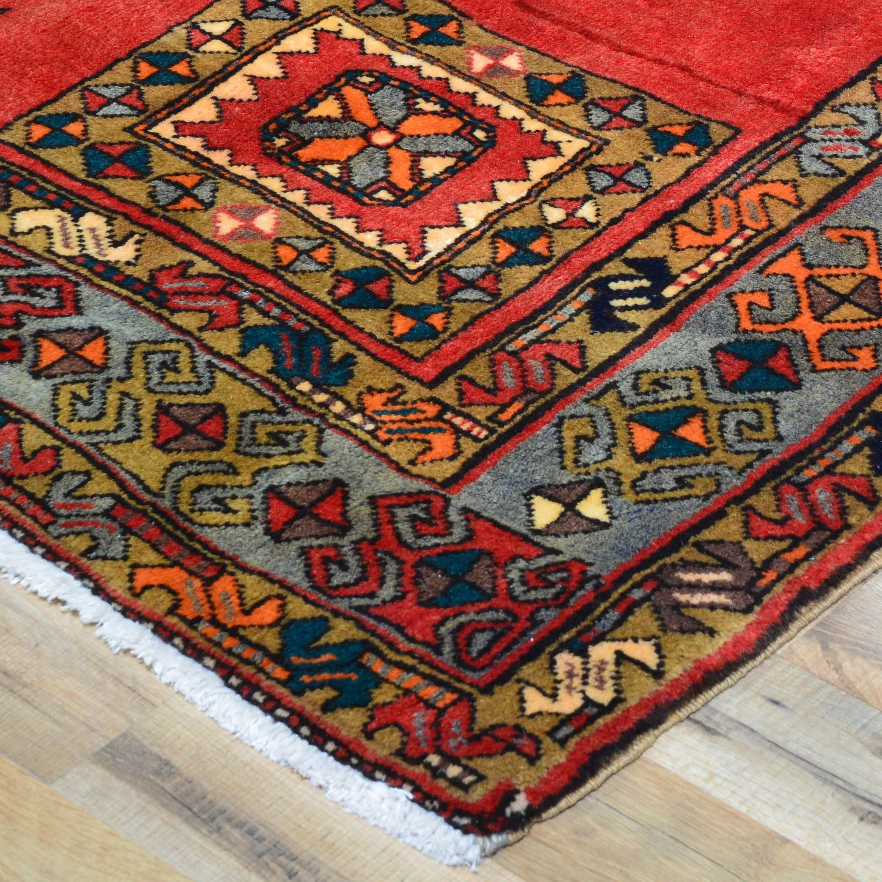 Hand-Knotted Persian Ardabil Handmade Authentic Wool Rug (Size 4.8 X 11.0) Cwral-7914