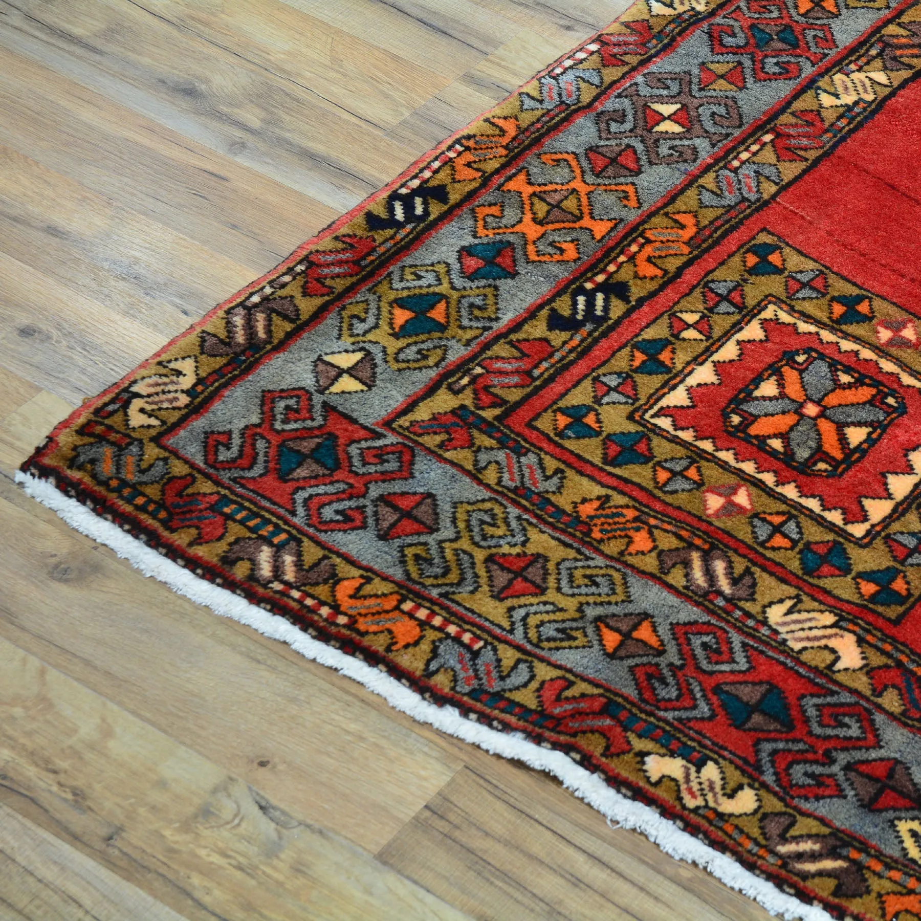 Hand-Knotted Persian Ardabil Handmade Authentic Wool Rug (Size 4.8 X 11.0) Cwral-7914