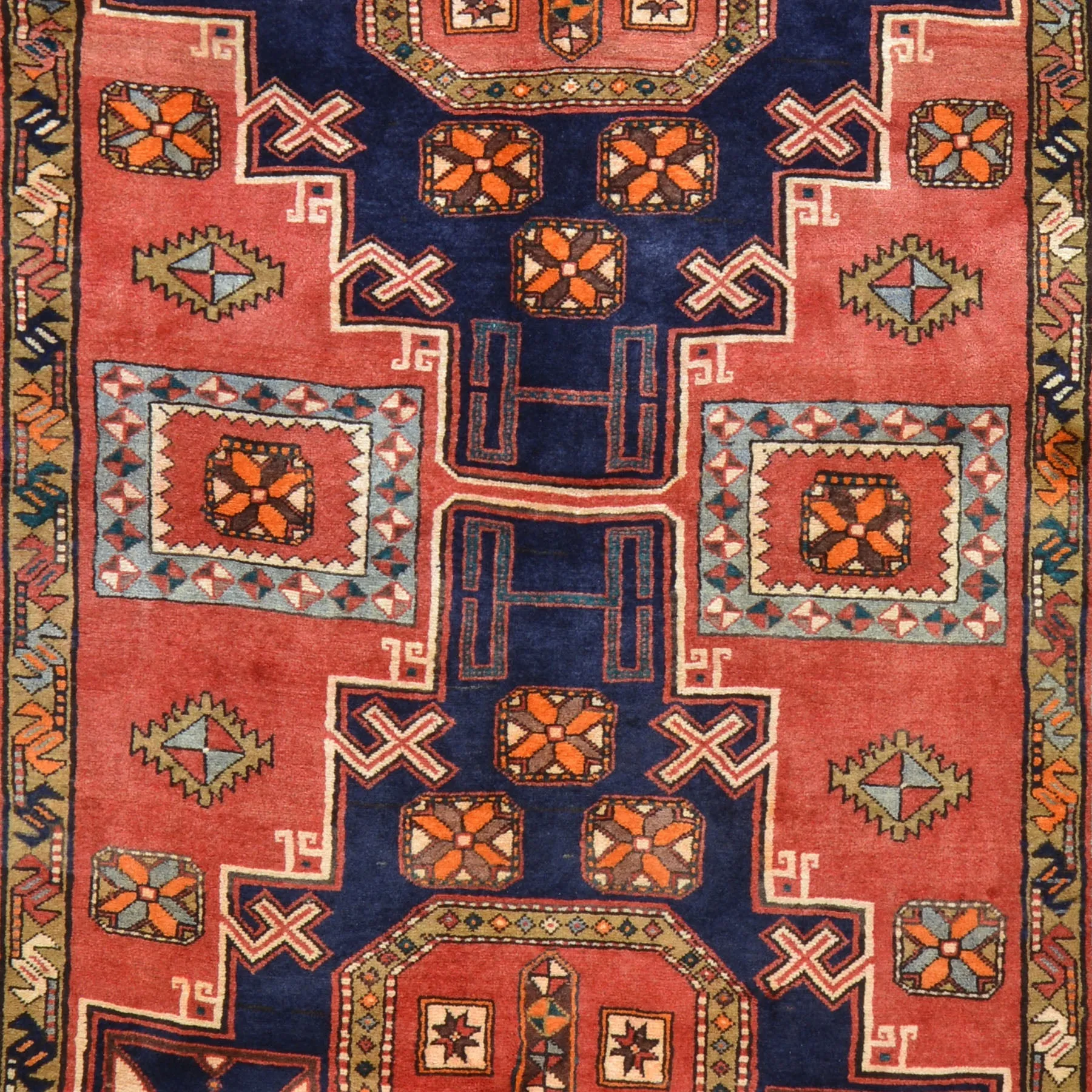 Hand-Knotted Persian Ardabil Handmade Authentic Wool Rug (Size 4.8 X 11.0) Cwral-7914