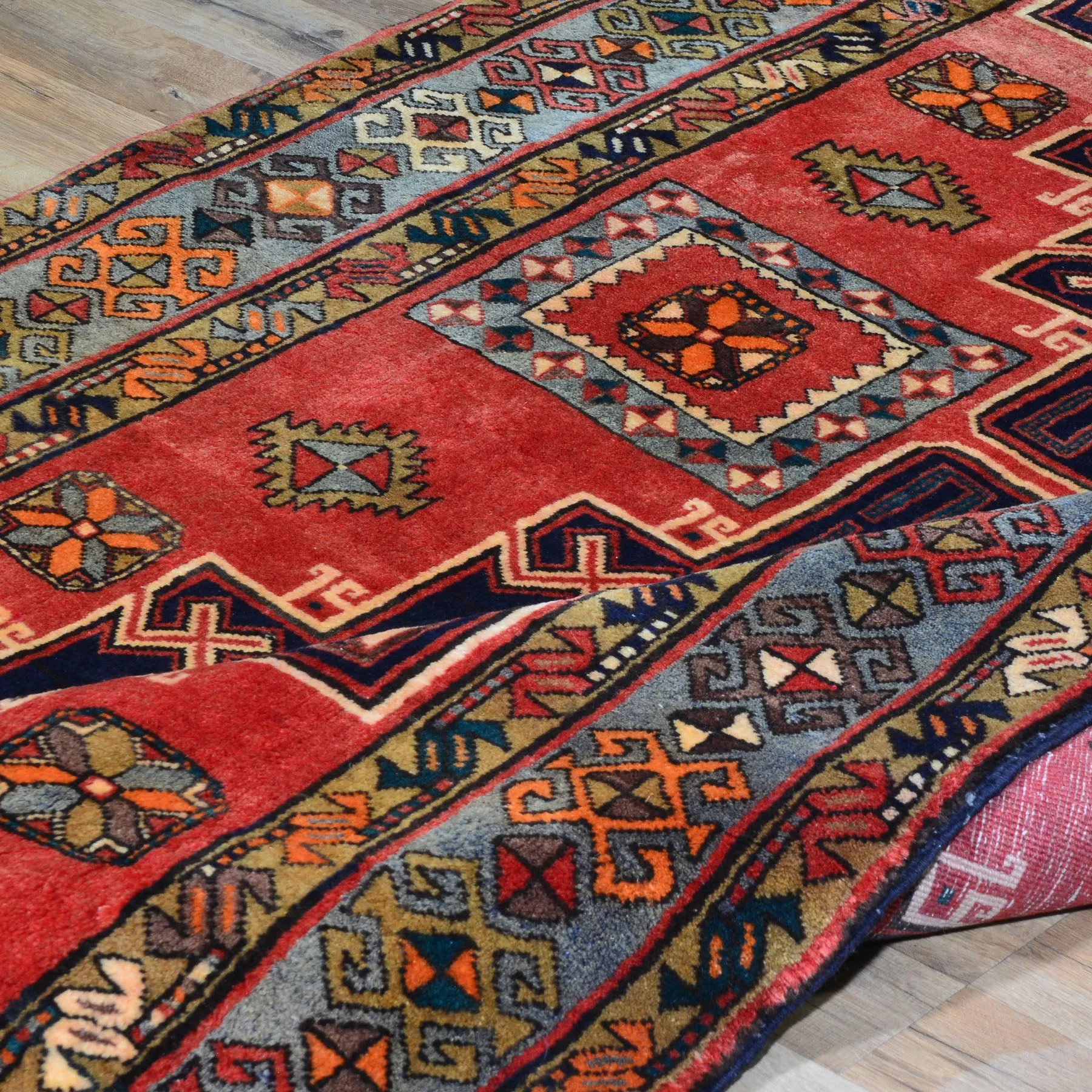 Hand-Knotted Persian Ardabil Handmade Authentic Wool Rug (Size 4.8 X 11.0) Cwral-7914