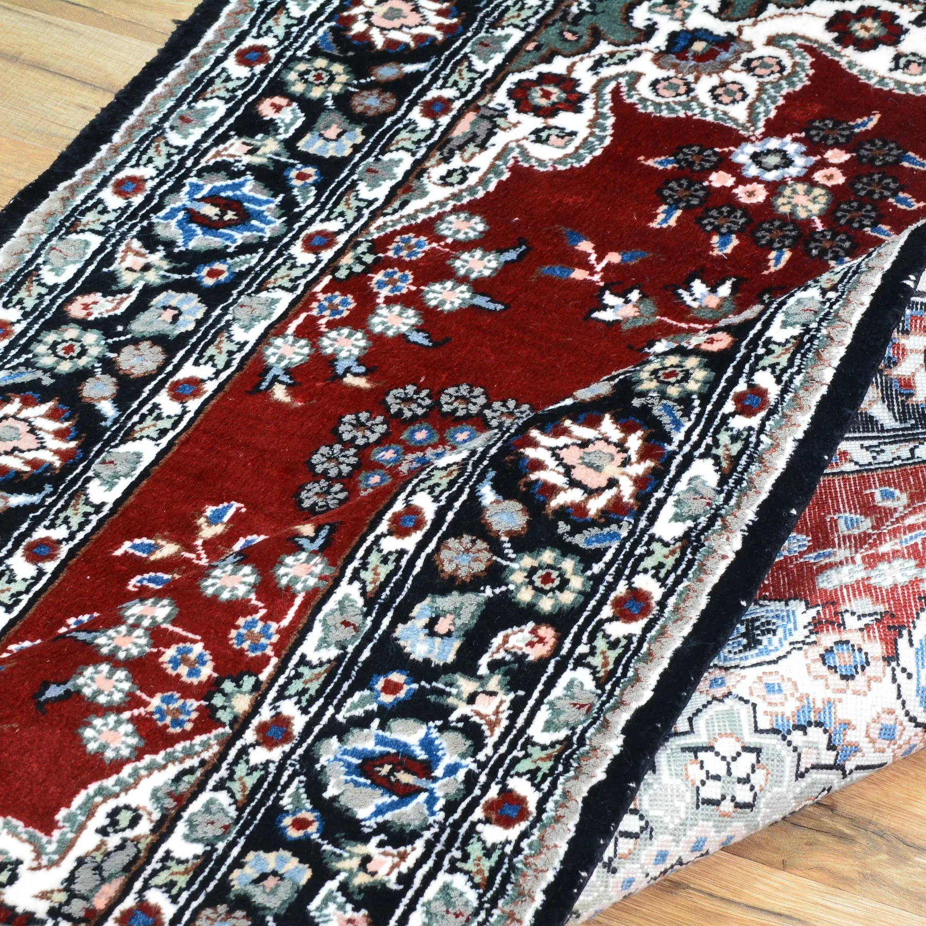 Hand Knotted Persian Design Art Silk Handmade Rug (Size 2.11 X 4.10) Cwral-8613