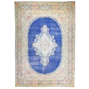 Hand-Knotted Persian Geometric Design 100% Wool Rug (Size 9.1 X 12.3) Brral-6390