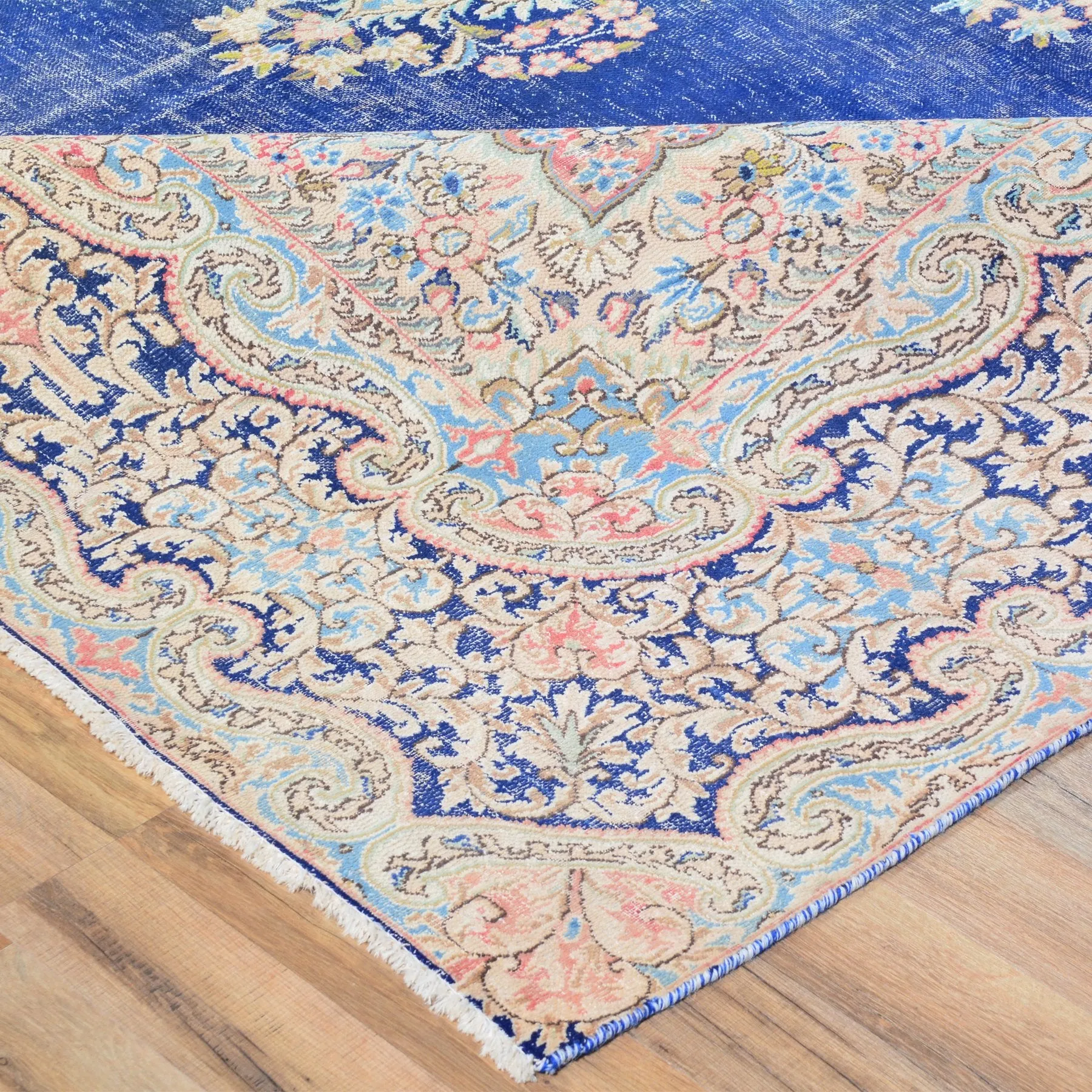 Hand-Knotted Persian Geometric Design 100% Wool Rug (Size 9.1 X 12.3) Brral-6390