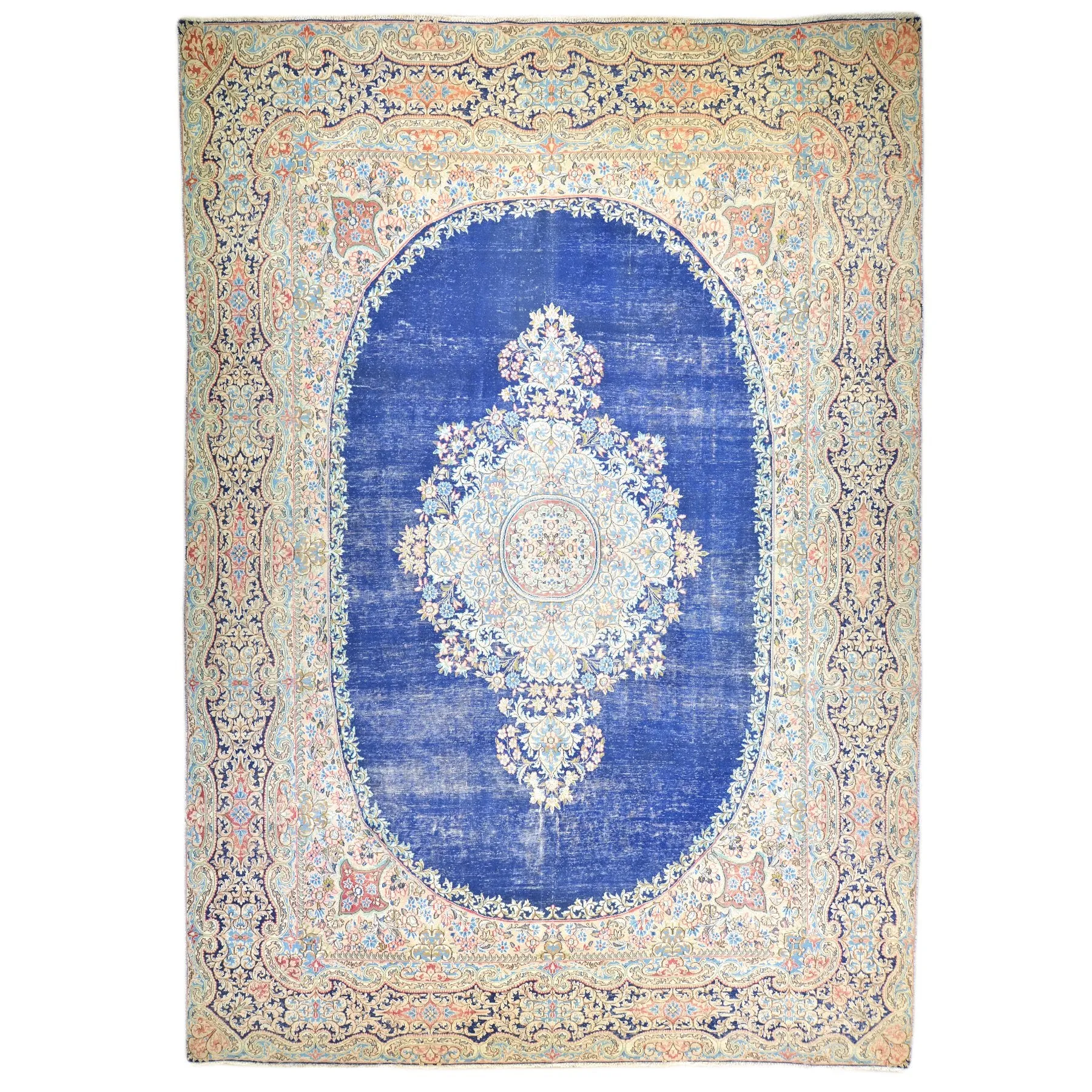 Hand-Knotted Persian Geometric Design 100% Wool Rug (Size 9.1 X 12.3) Brral-6390