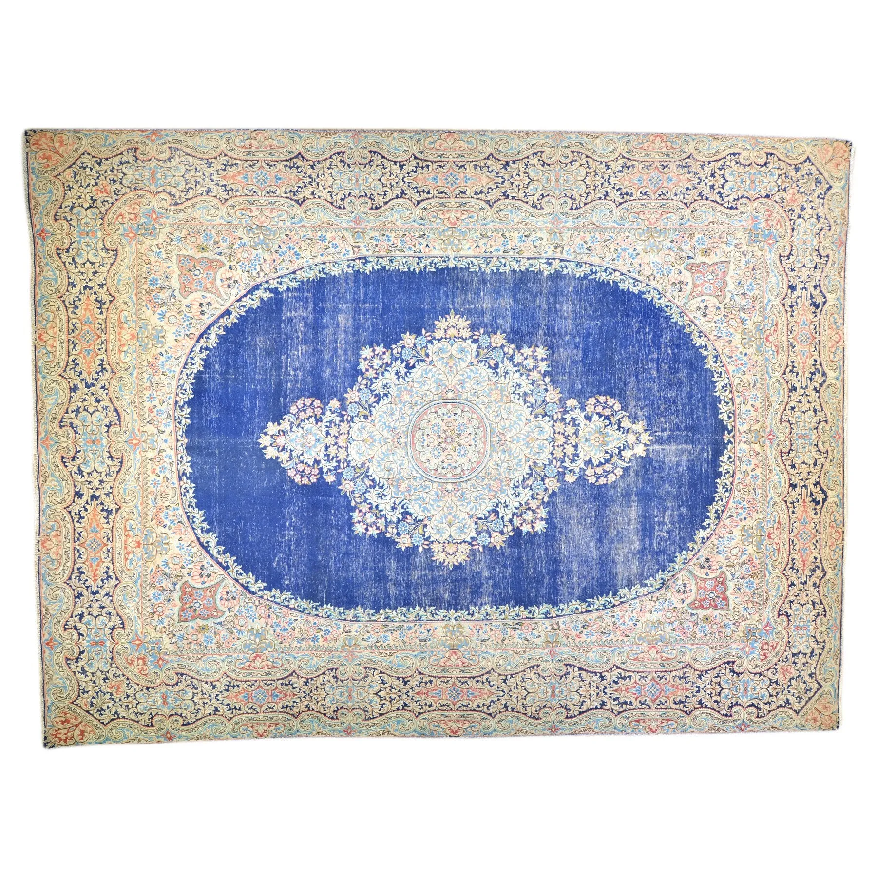 Hand-Knotted Persian Geometric Design 100% Wool Rug (Size 9.1 X 12.3) Brral-6390