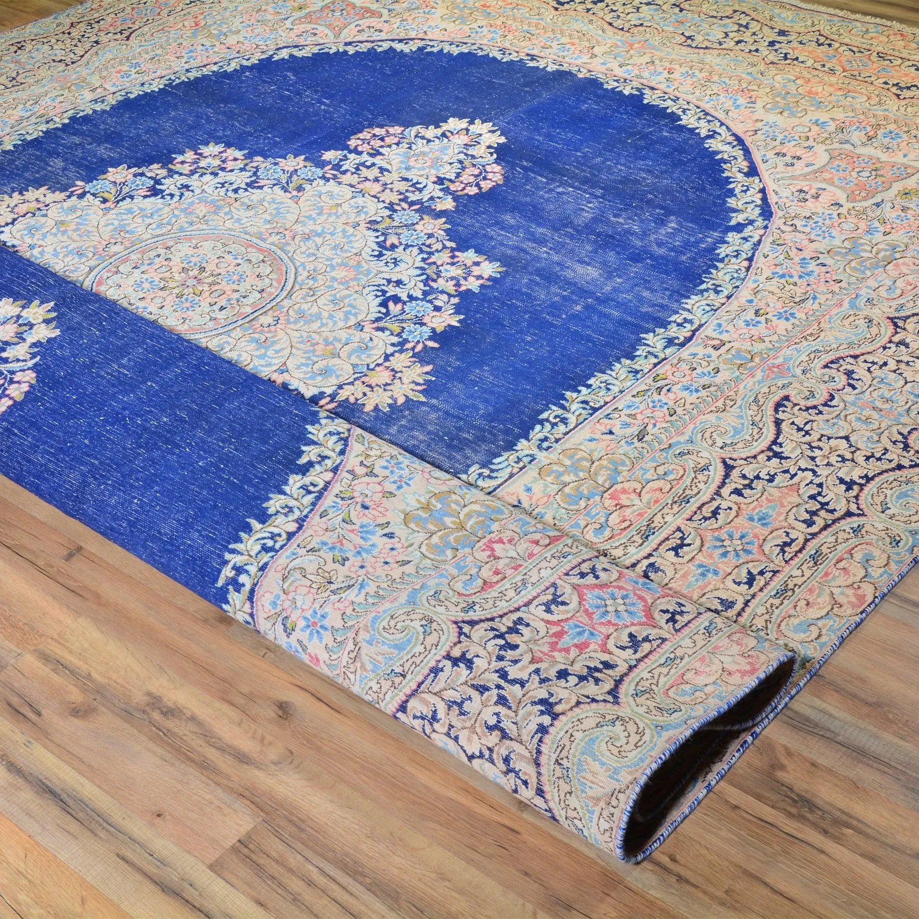 Hand-Knotted Persian Geometric Design 100% Wool Rug (Size 9.1 X 12.3) Brral-6390