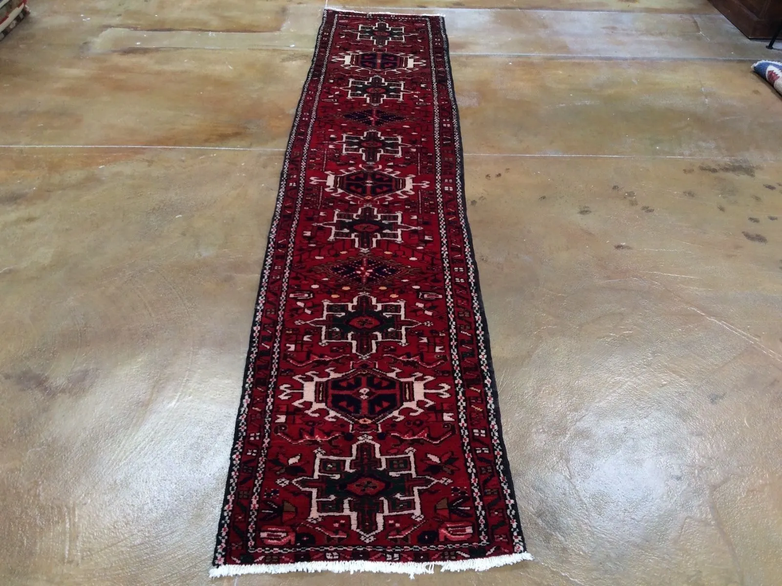 Hand-Knotted Persian Oriental Rug 100% Wool (Size 2.2 X 10.8) Brrsf-135