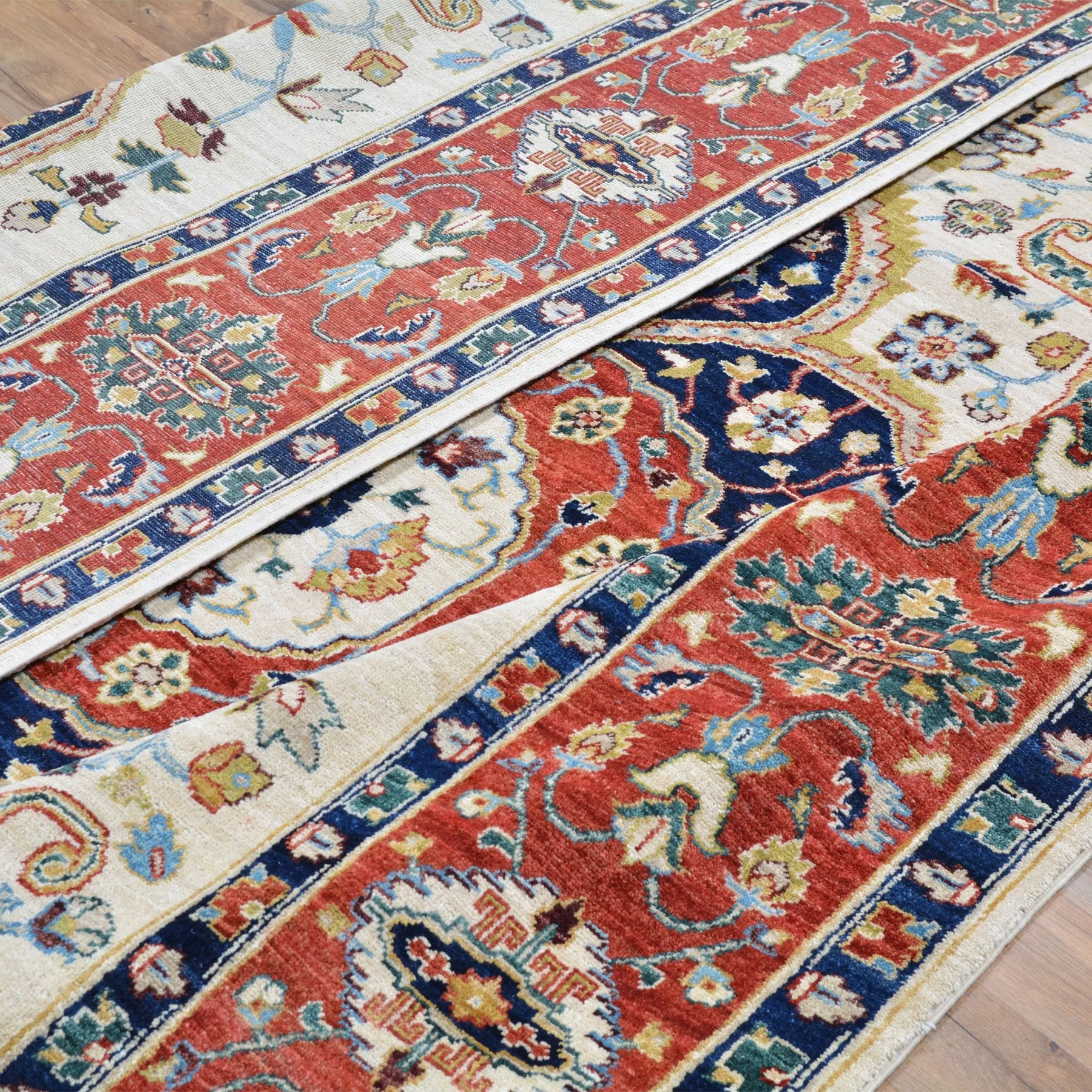 Hand-Knotted Peshawar Chobi Design Wool Handmade Rug (Size 7.11 X 9.10) Brral-2598