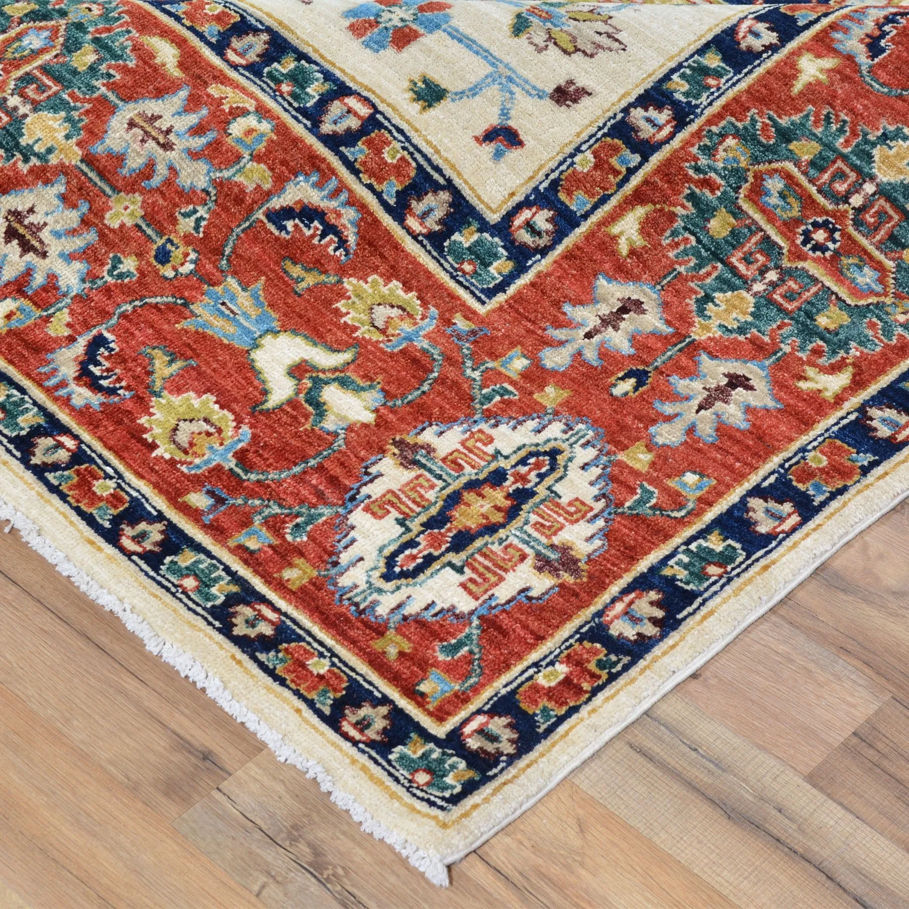 Hand-Knotted Peshawar Chobi Design Wool Handmade Rug (Size 7.11 X 9.10) Brral-2598