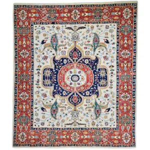 Hand-Knotted Peshawar Chobi Design Wool Handmade Rug (Size 7.11 X 9.10) Brral-2598