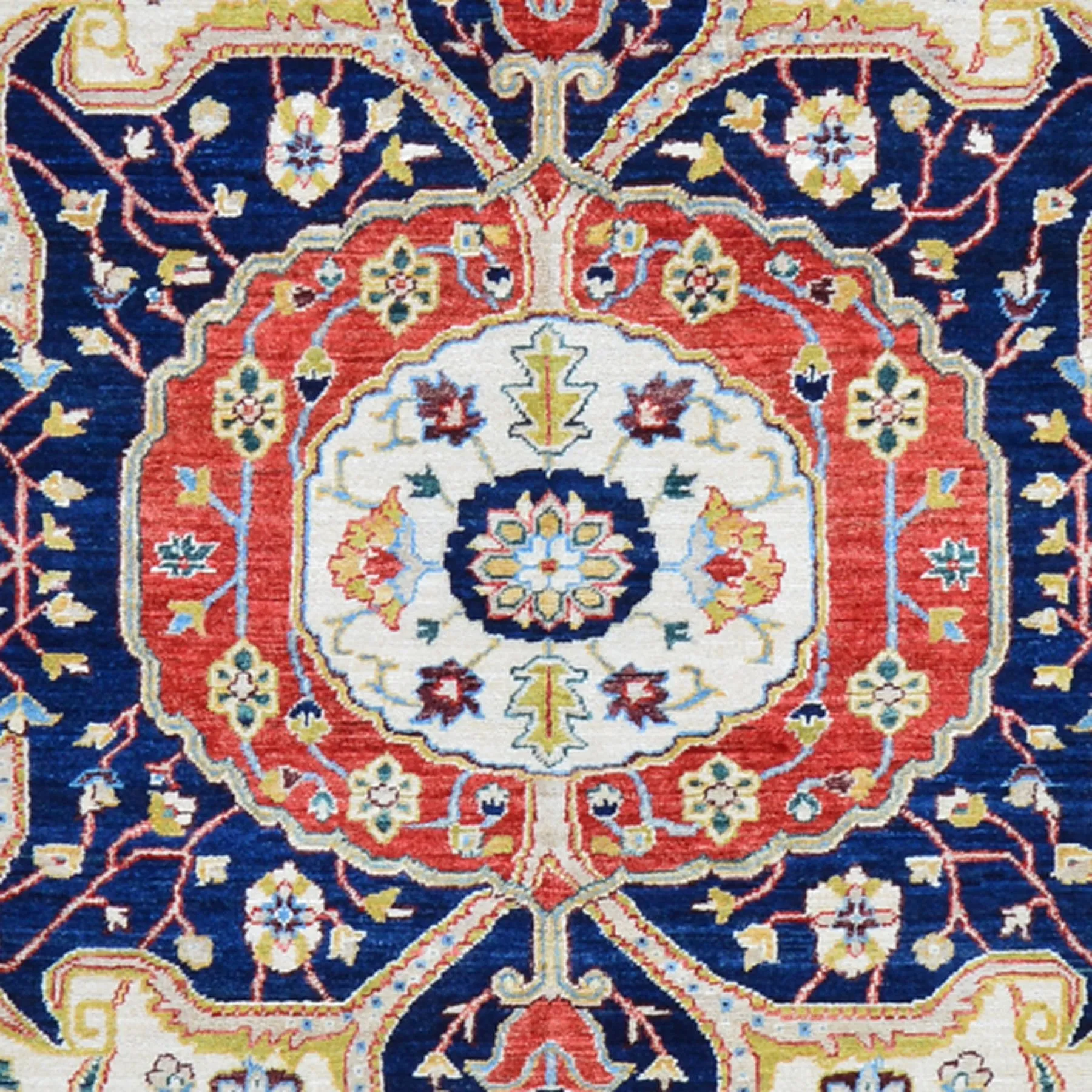 Hand-Knotted Peshawar Chobi Design Wool Handmade Rug (Size 7.11 X 9.10) Brral-2598