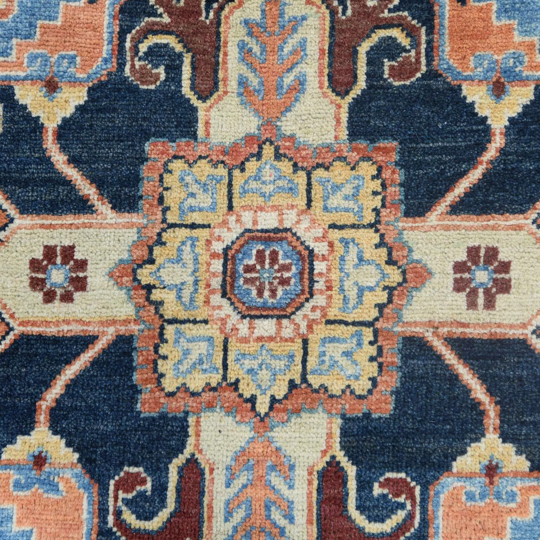 Hand-Knotted Peshawar Chobi Heriz Design Handmade Wool Rug (Size 8.1 X 10.0) Cwral-9369
