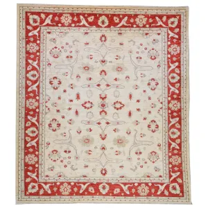 Hand-Knotted Peshawar Chobi Oriental Wool Handmade Rug (Size 8.0 X 9.10) Brral-2592