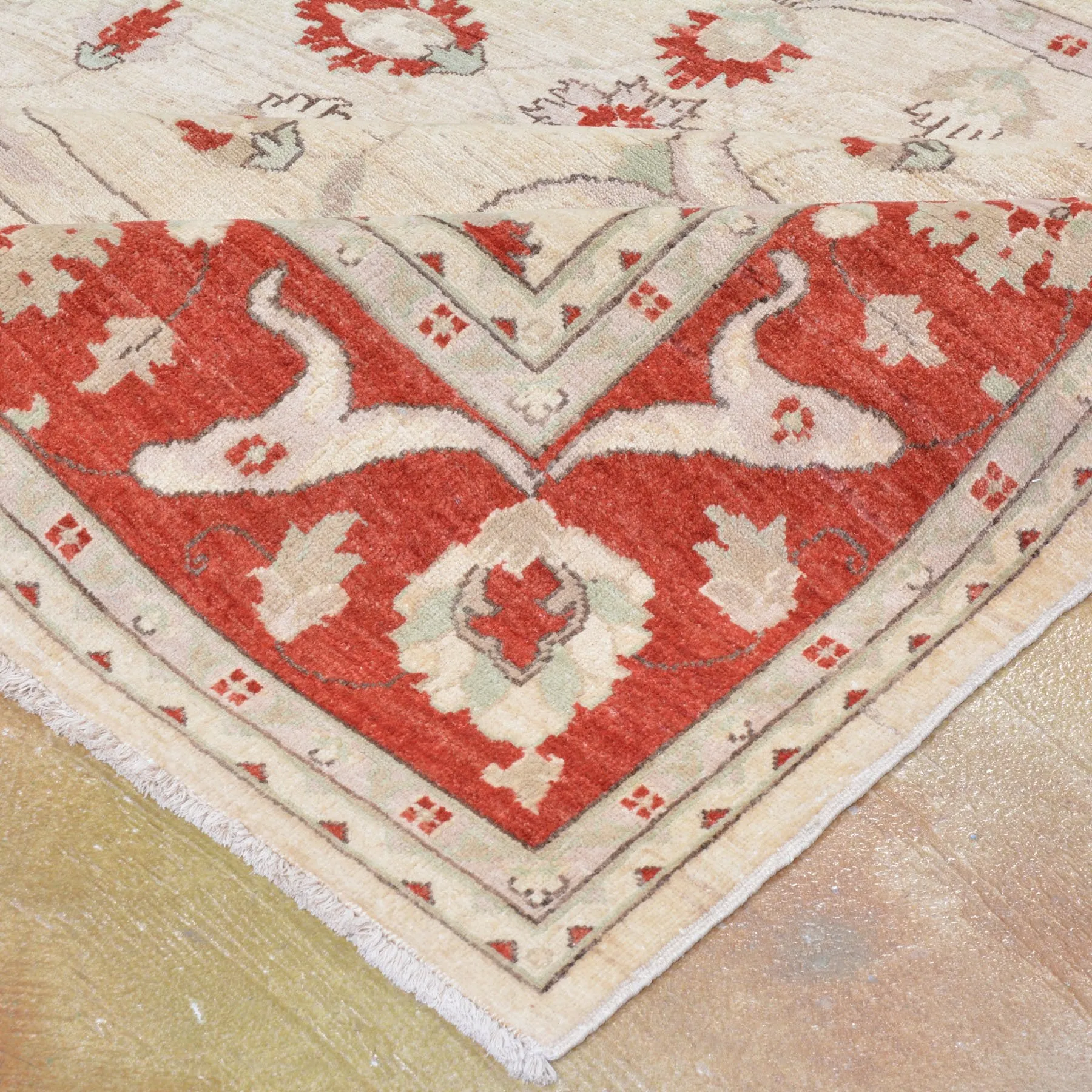 Hand-Knotted Peshawar Chobi Oriental Wool Handmade Rug (Size 8.0 X 9.10) Brral-2592