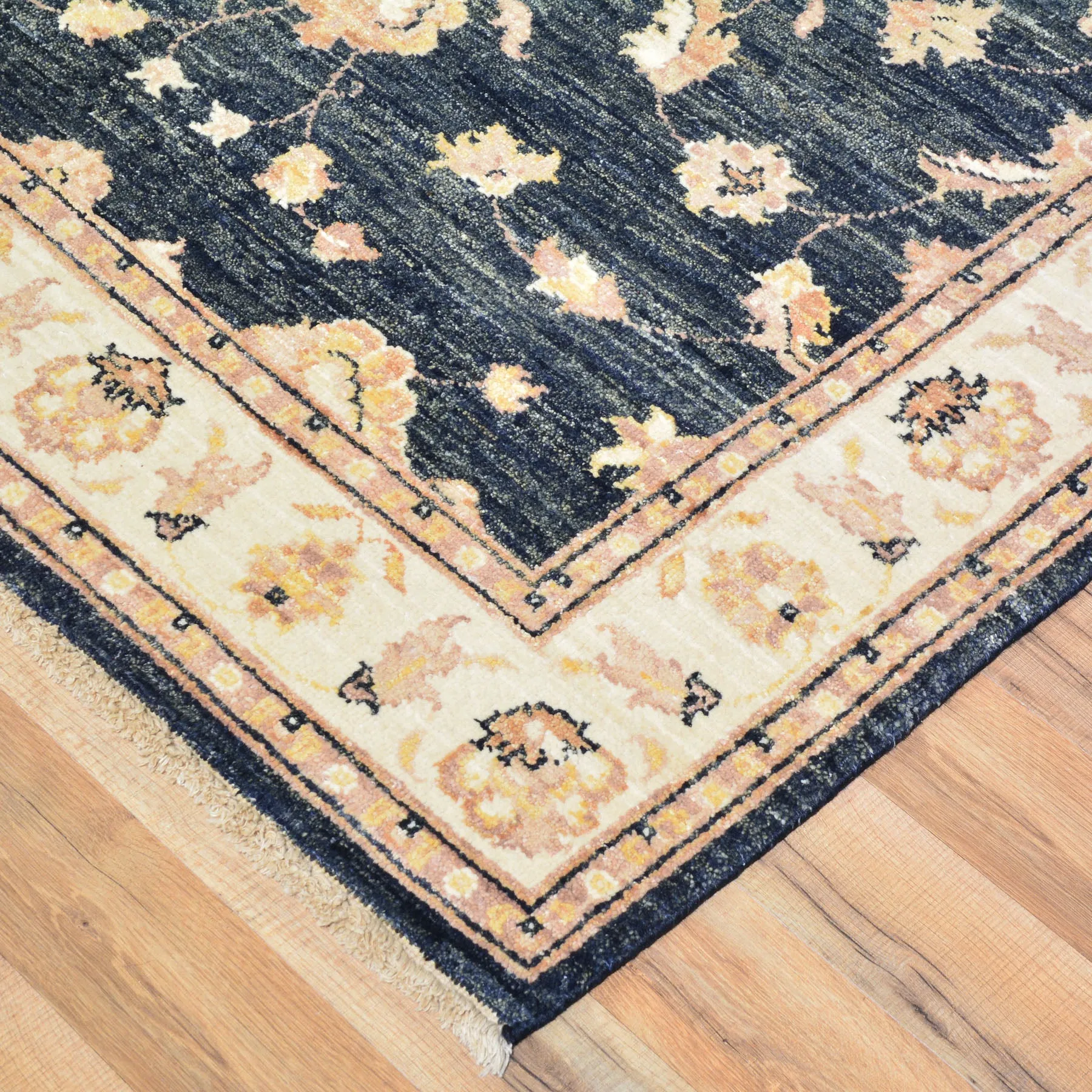 Hand-Knotted Peshawar Chobi Oushak Design Wool Rug (Size 4.0 X 6.4) Brral-612
