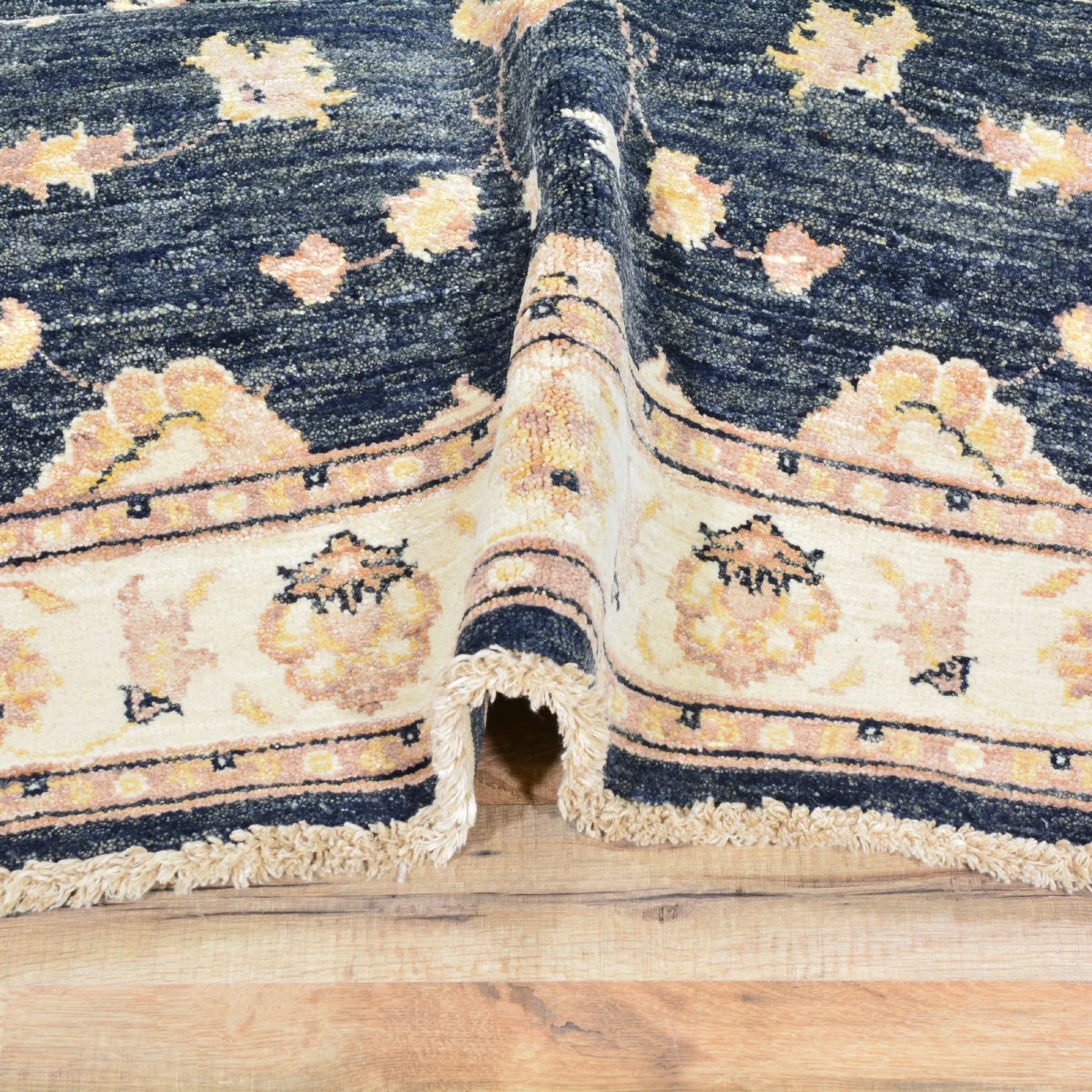 Hand-Knotted Peshawar Chobi Oushak Design Wool Rug (Size 4.0 X 6.4) Brral-612
