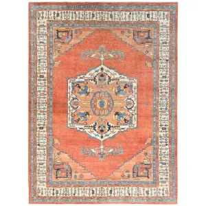 Hand-Knotted Peshawar Chobi Tabriz Design Handmade Wool Rug (Size 9.2 X 11.11) Cwral-9375