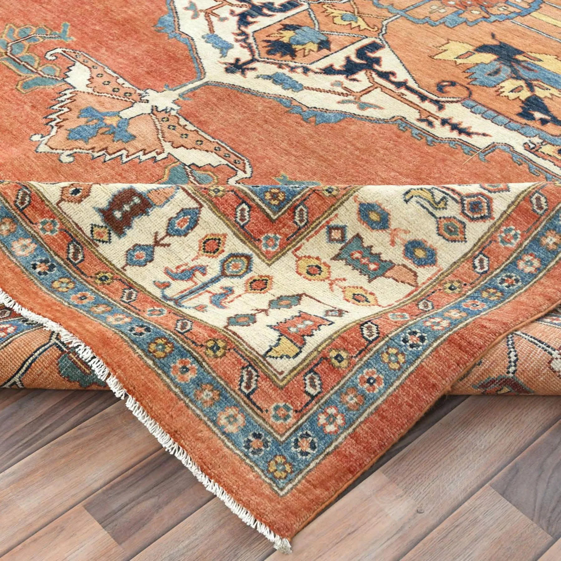 Hand-Knotted Peshawar Chobi Tabriz Design Handmade Wool Rug (Size 9.2 X 11.11) Cwral-9375