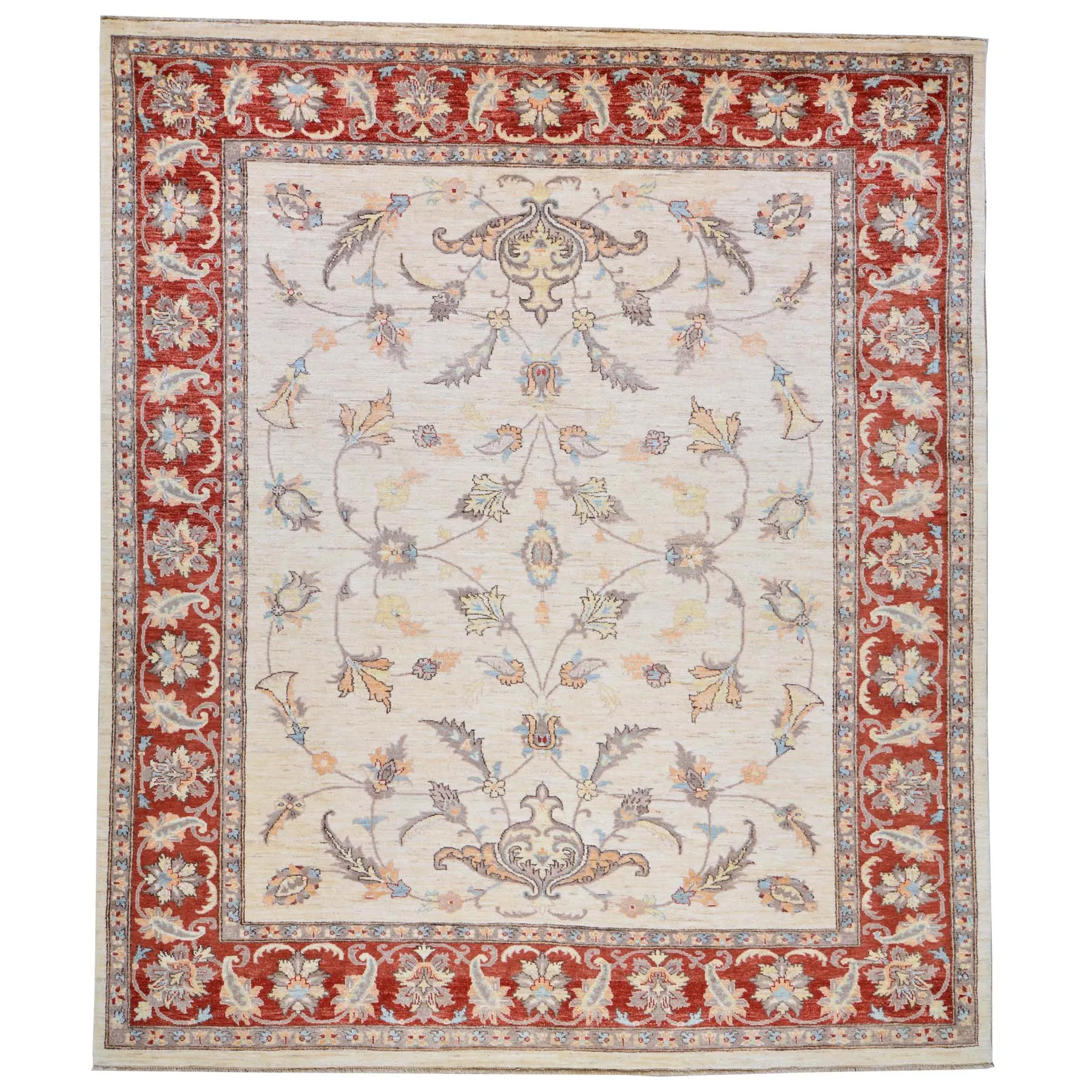 Hand-Knotted Peshawar Chobi Wool Handmade Rug (Size 8.0 X 10.2) Brral-2607