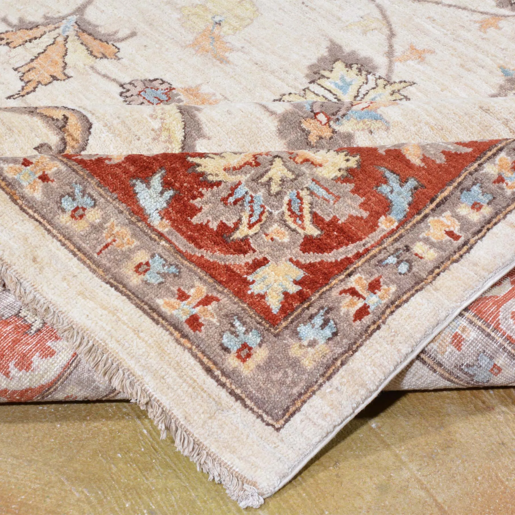 Hand-Knotted Peshawar Chobi Wool Handmade Rug (Size 8.0 X 10.2) Brral-2607
