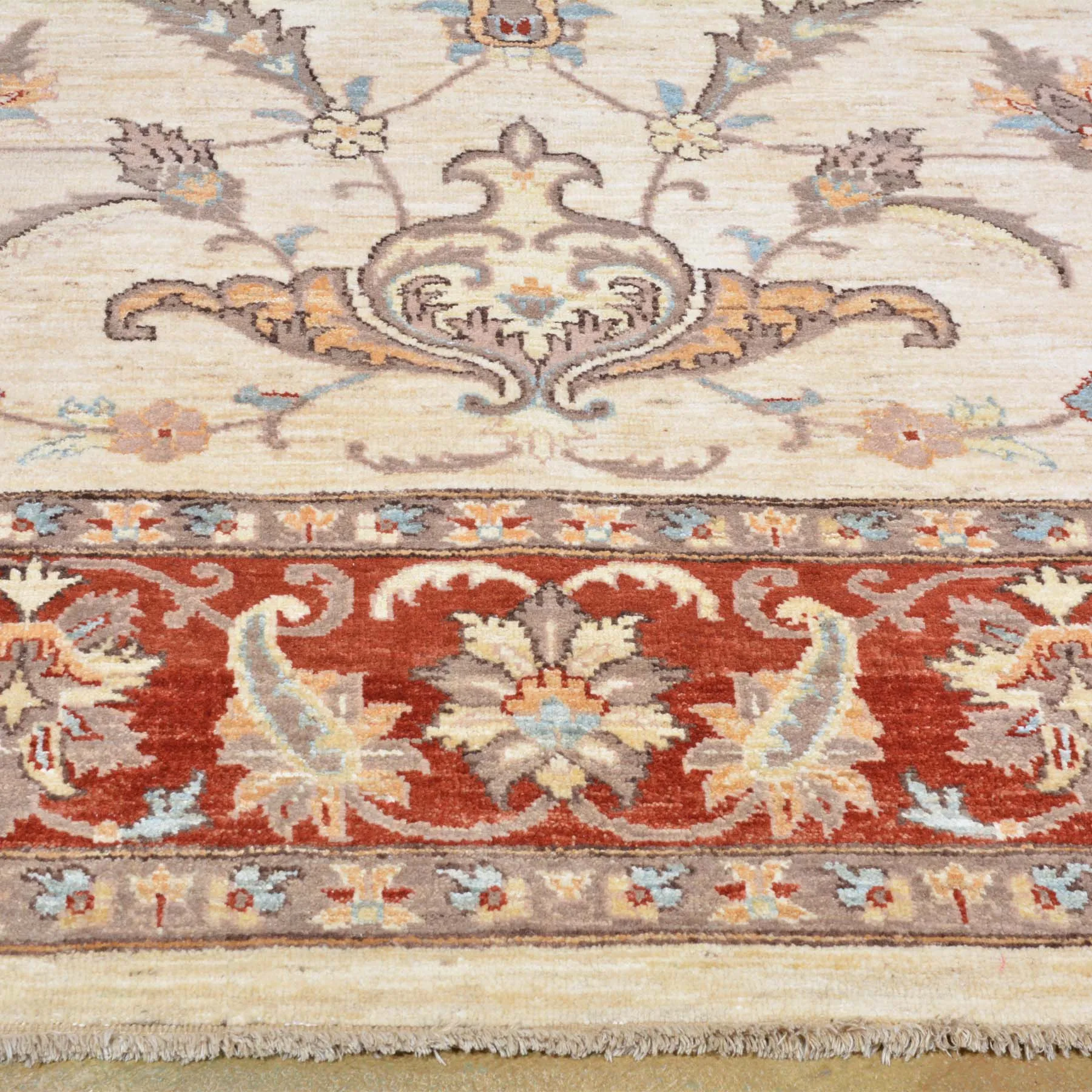 Hand-Knotted Peshawar Chobi Wool Handmade Rug (Size 8.0 X 10.2) Brral-2607