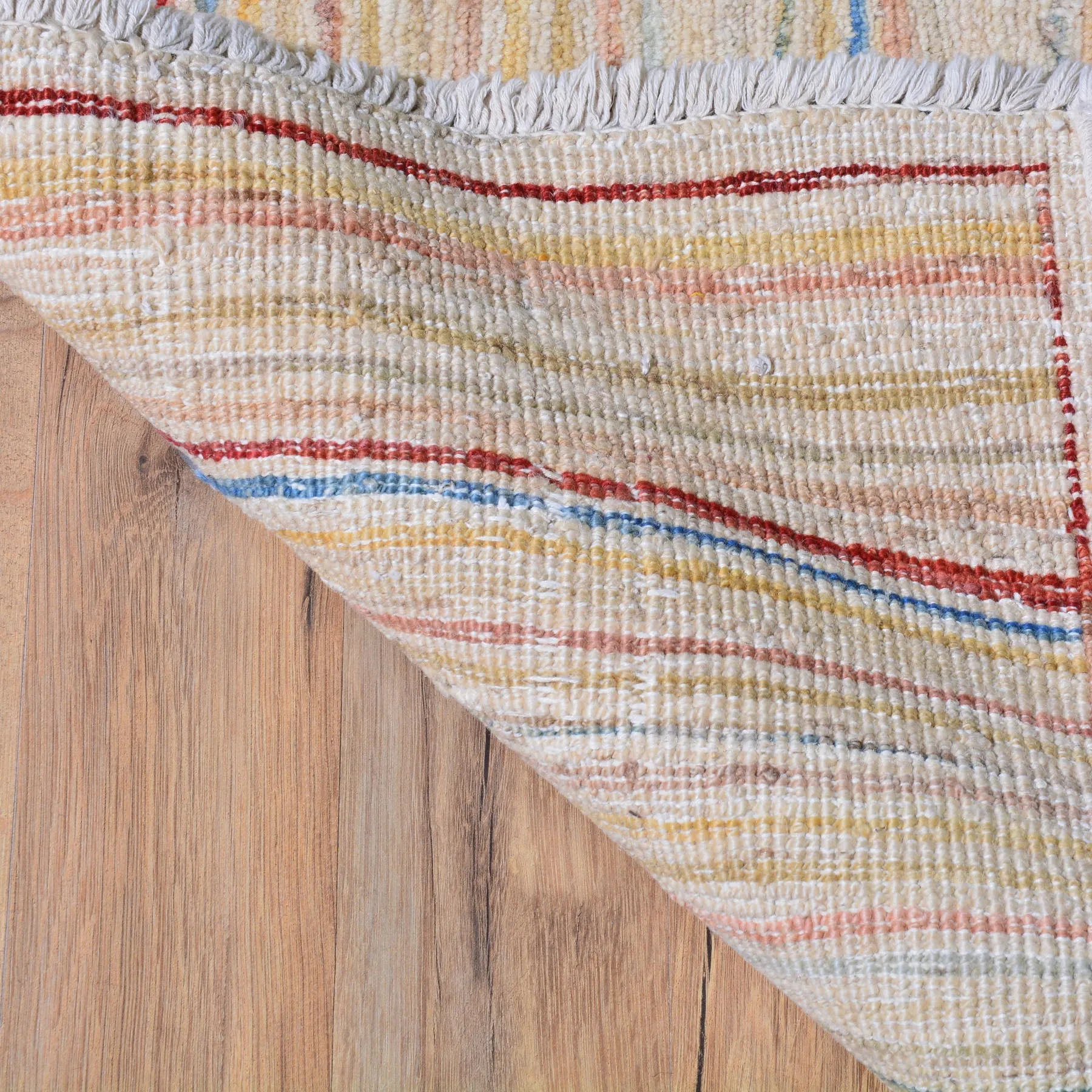 Hand-Knotted Peshawar Gabbeh Modern Design Handmade Wool Rug (Size 3.4 X 4.11) Brral-4710