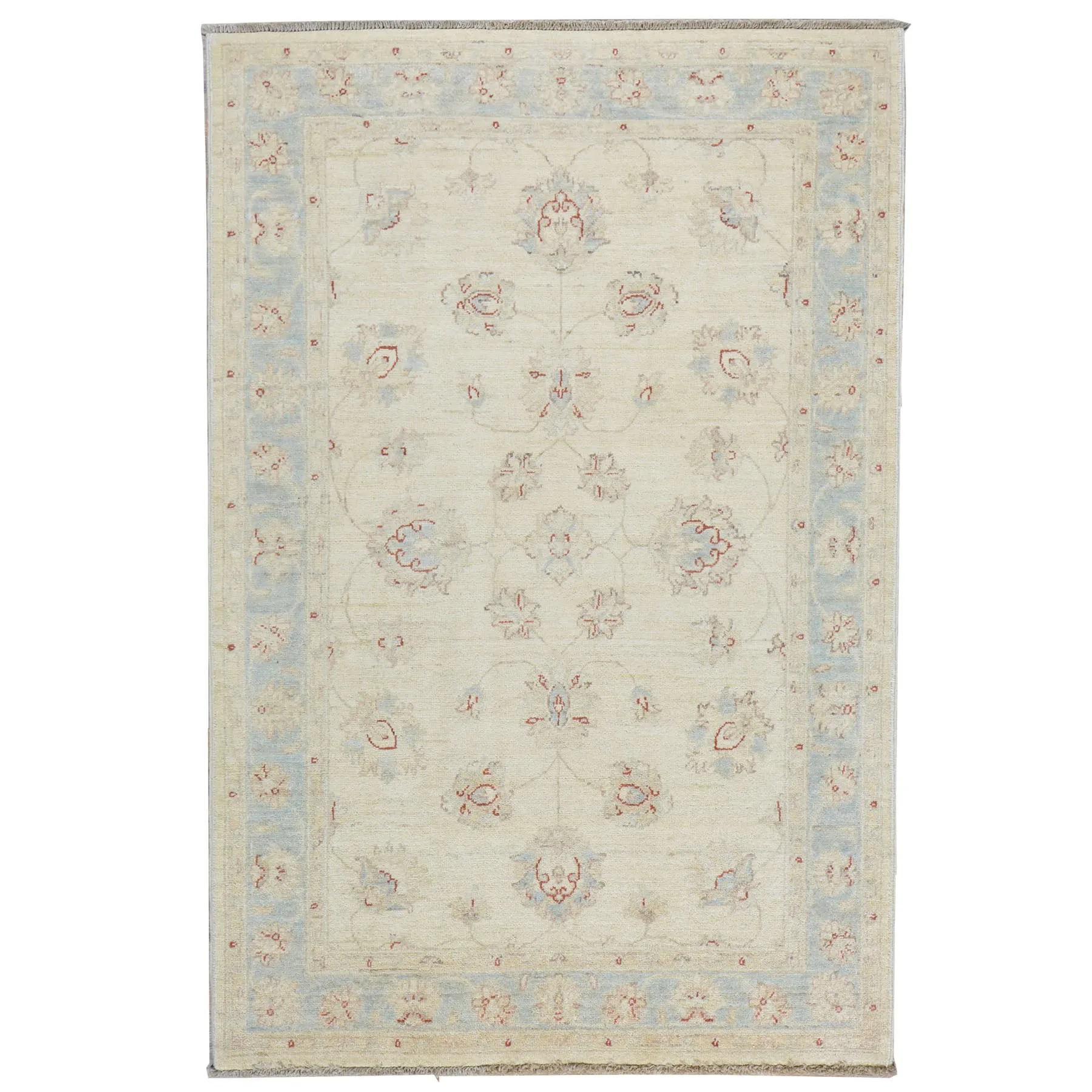 Hand-Knotted Traditional Chobi Oushak Design Wool Rug (Size 3.10 X 5.10) Brral-615