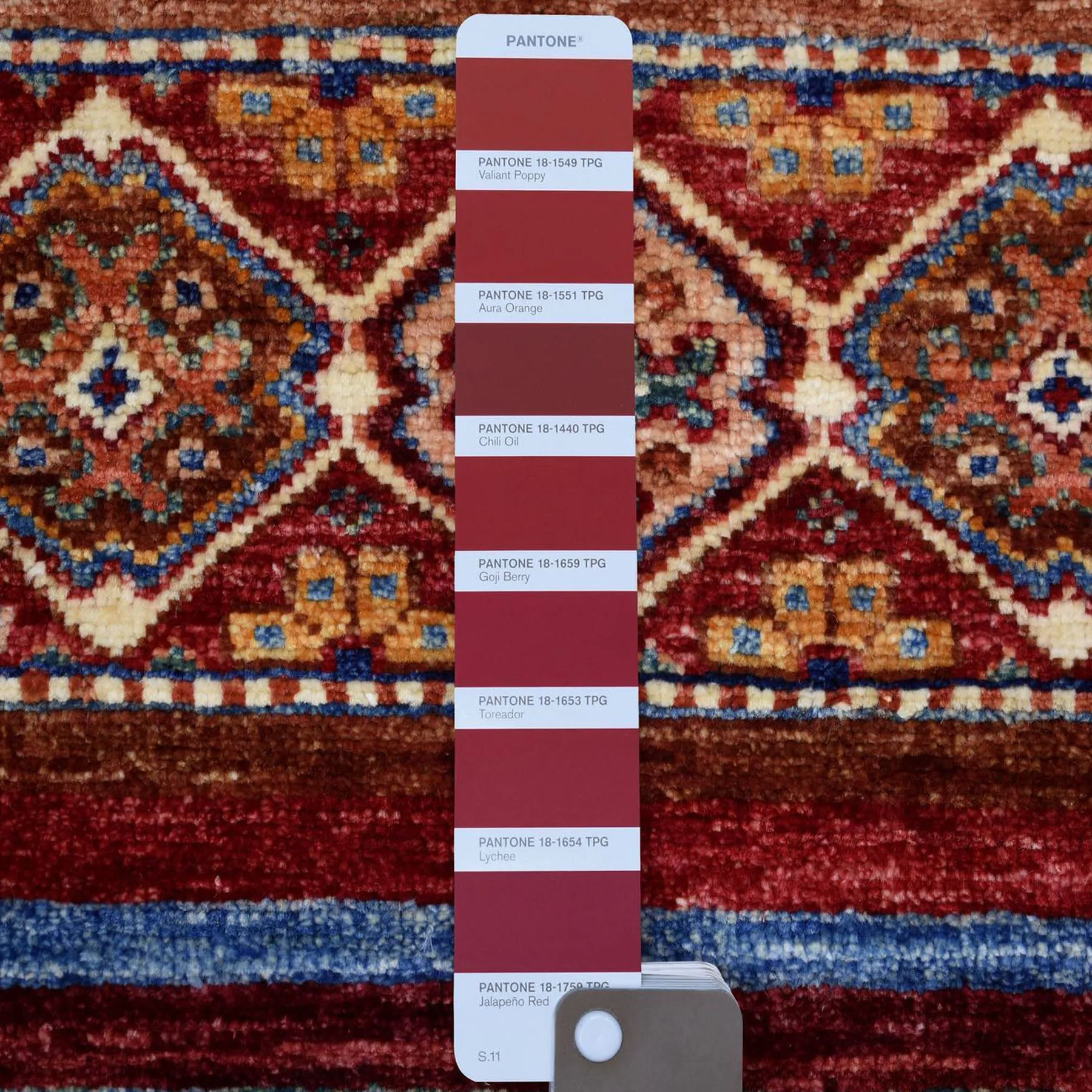 Hand-Knotted Tribal Afghan Design Handmade Wool Rug (Size 2.10 X 4.3) Cwral-8880