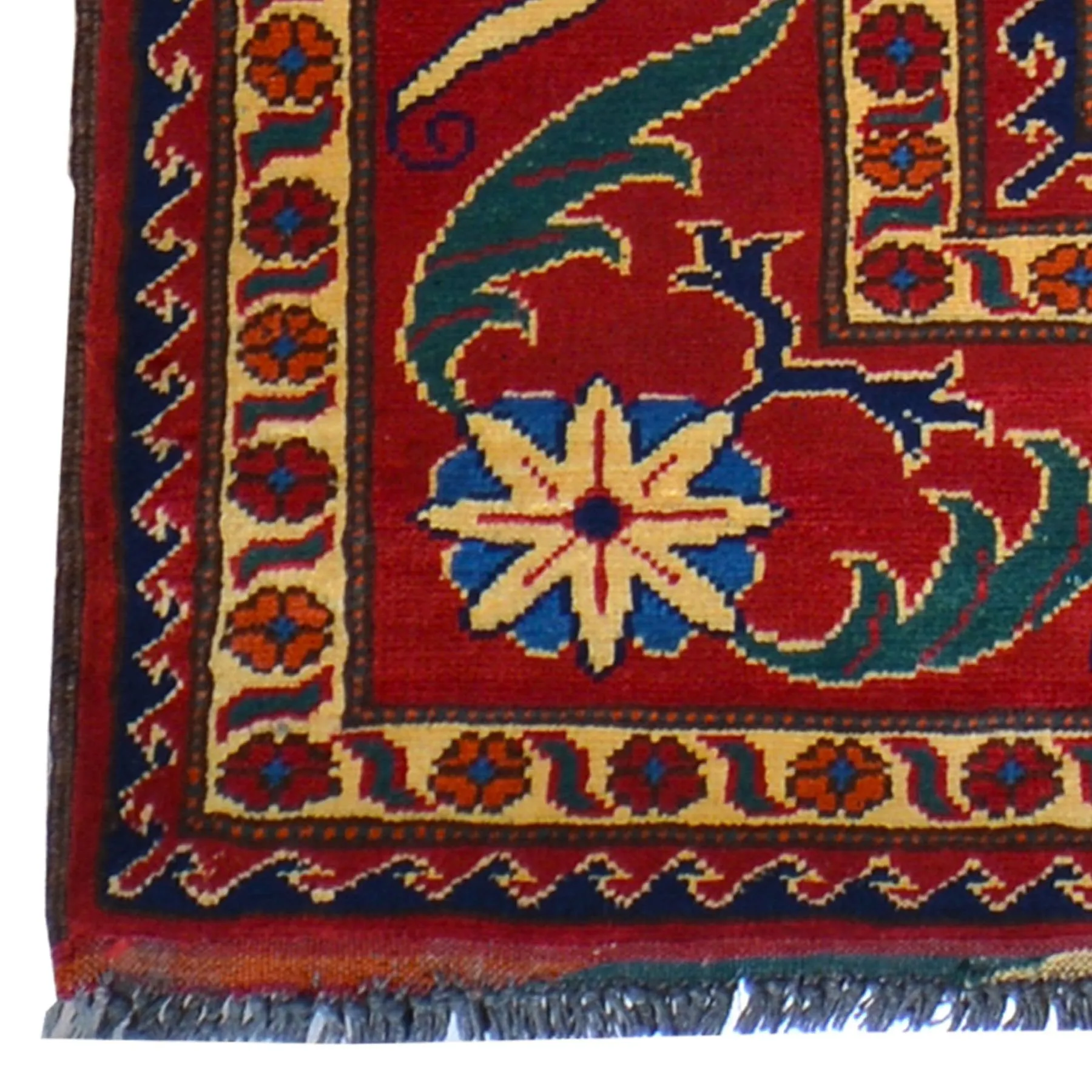 Hand-Knotted Tribal Afghan Karagai Wool Handmade Rug (Size 6.10 X 9.3) Brral-405