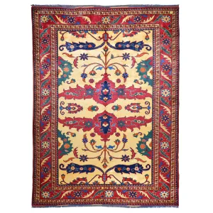 Hand-Knotted Tribal Afghan Karagai Wool Handmade Rug (Size 6.10 X 9.3) Brral-405