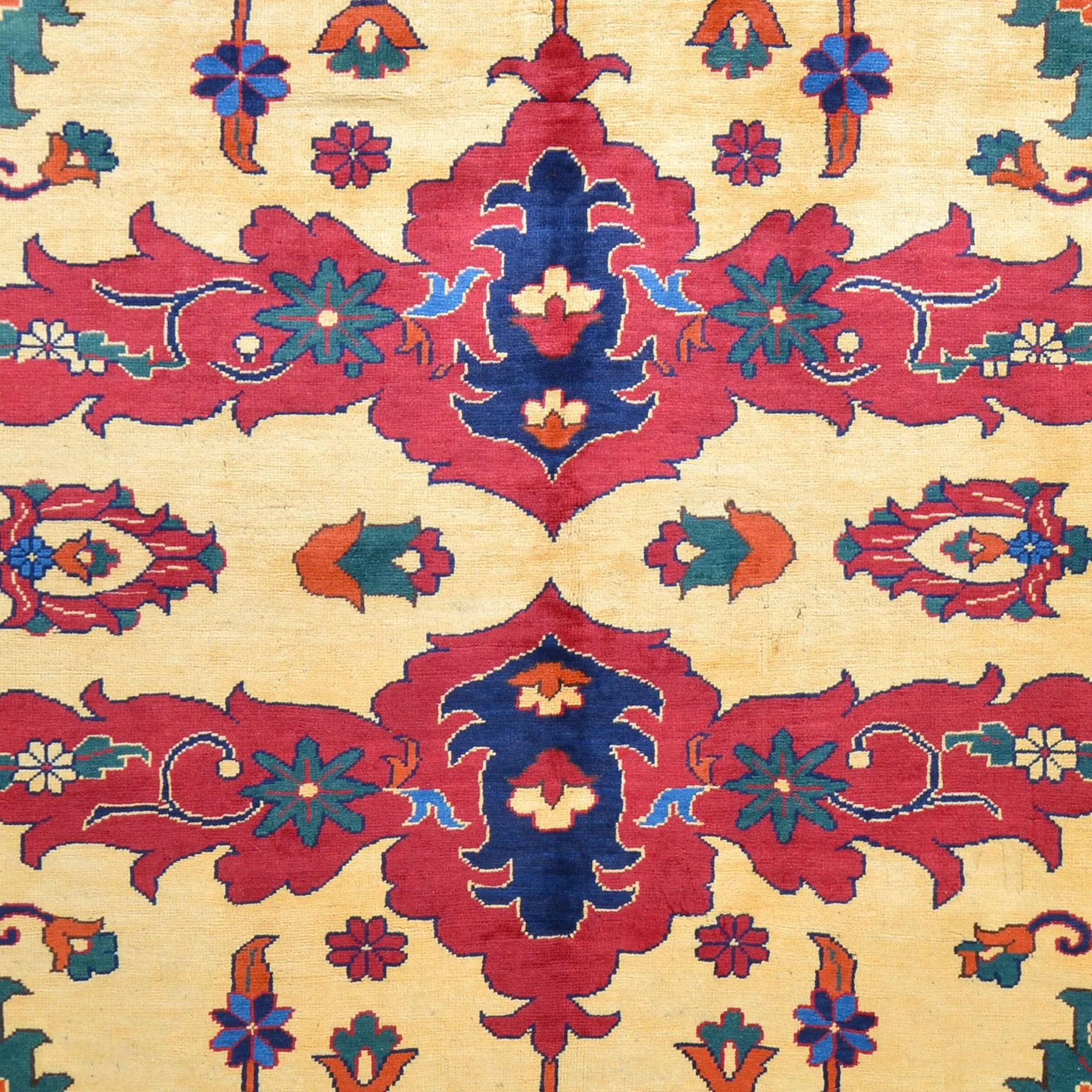 Hand-Knotted Tribal Afghan Karagai Wool Handmade Rug (Size 6.10 X 9.3) Brral-405