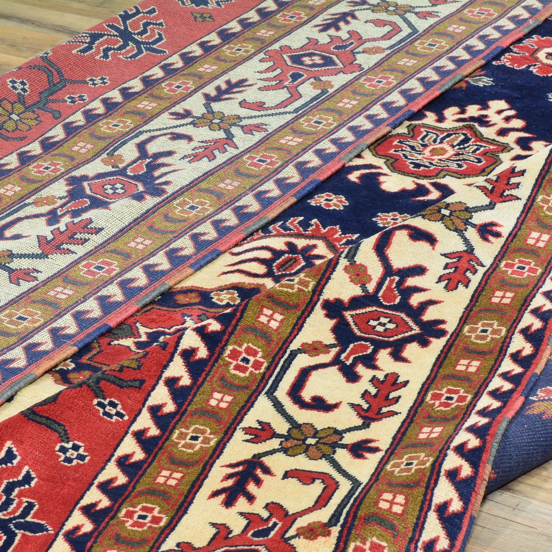 Hand-Knotted Tribal Afghan Karagai Wool Handmade Rug (Size 8.2 X 12.2) Cwral-8223