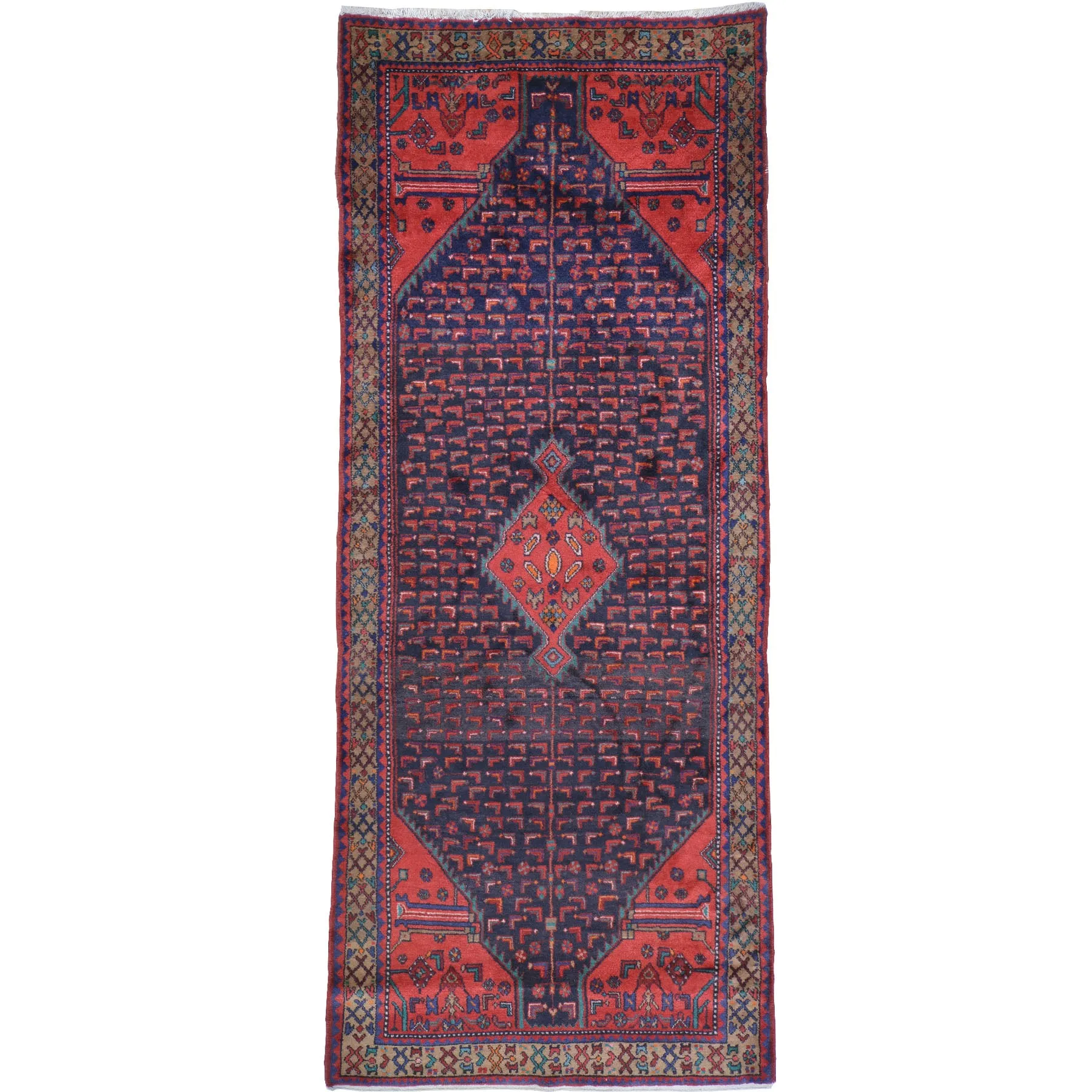 Hand-Knotted Tribal Persian Traditional Handmade Oriental Wool Rug (Size 4.2 X 9.10) Cwral-1428