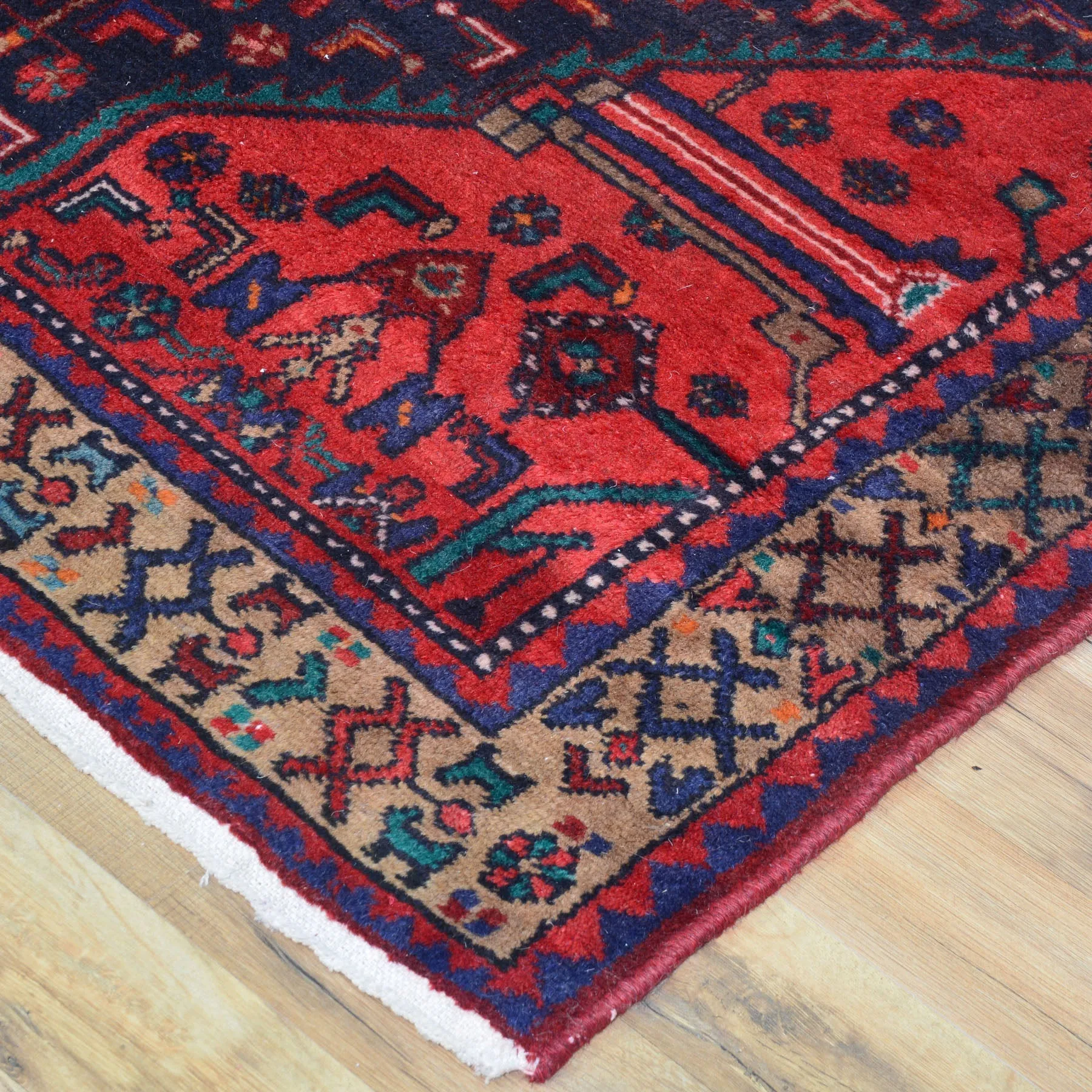 Hand-Knotted Tribal Persian Traditional Handmade Oriental Wool Rug (Size 4.2 X 9.10) Cwral-1428